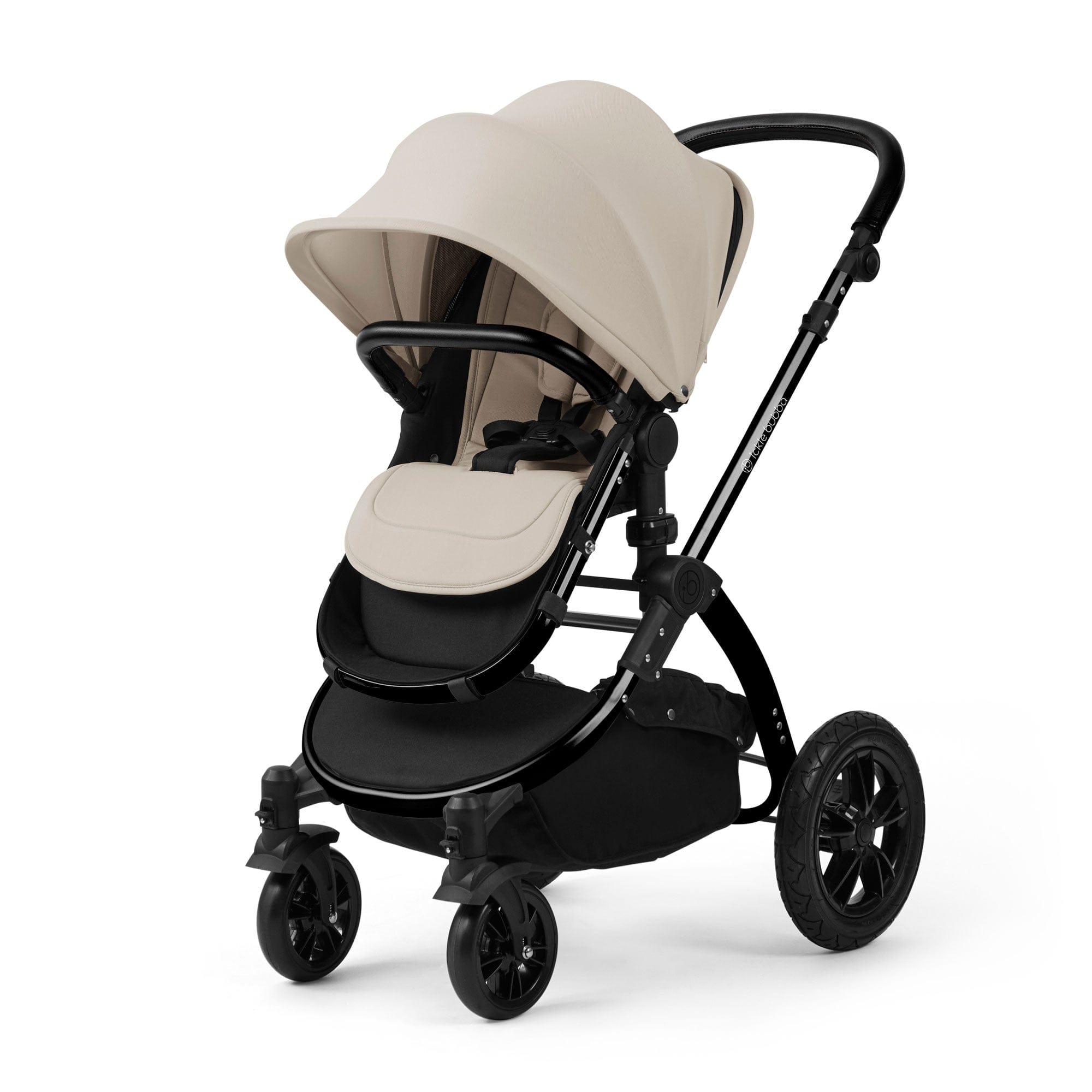 Ickle Bubba travel systems Ickle Bubba Stomp Luxe 12 Piece Travel System with Maxi-Cosi Cabriofix i-Size Car Seat & Isofix Base - Stone