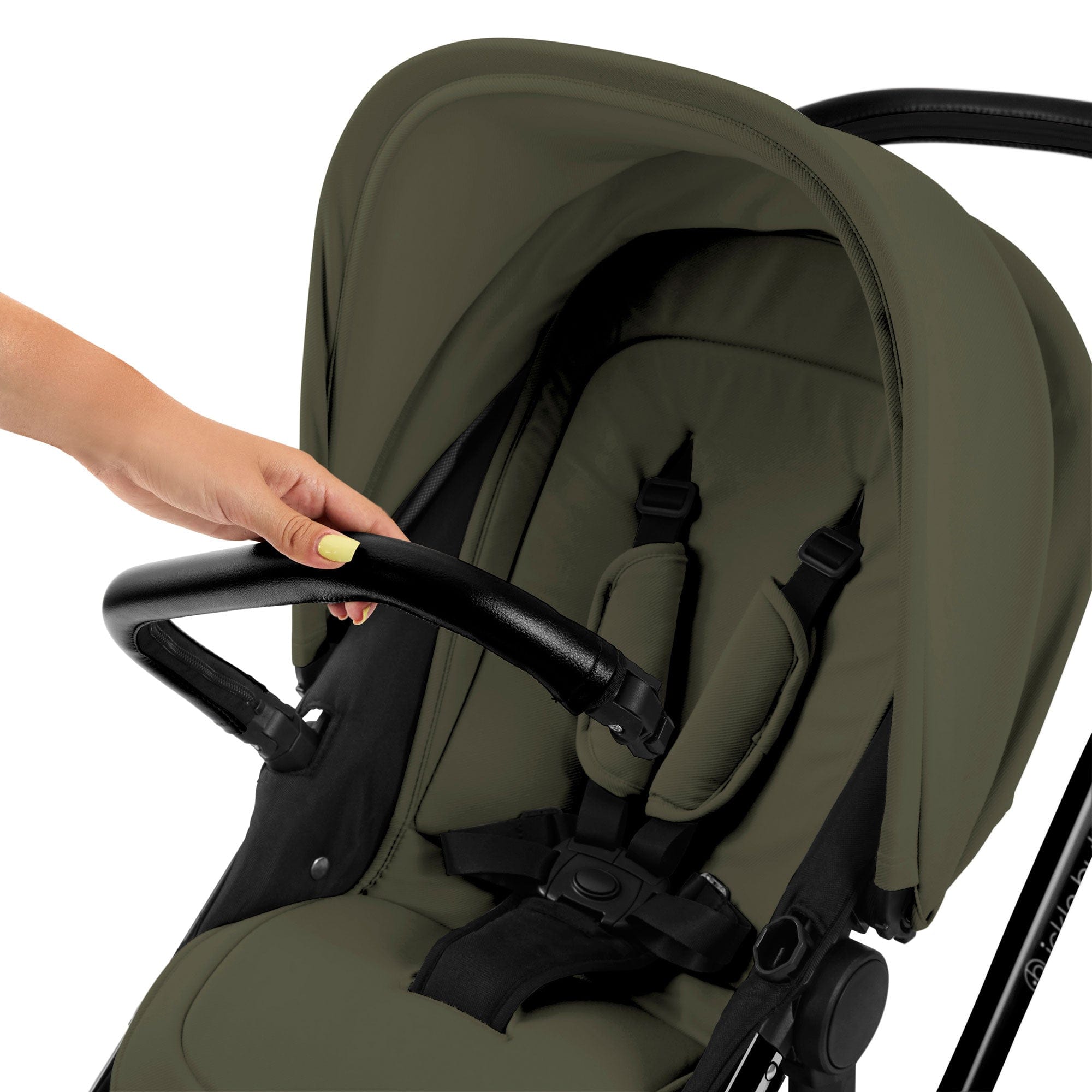 Ickle Bubba travel systems Ickle Bubba Stomp Luxe 12 Piece Travel System with Maxi-Cosi Cabriofix i-Size Car Seat & Isofix Base - Woodland
