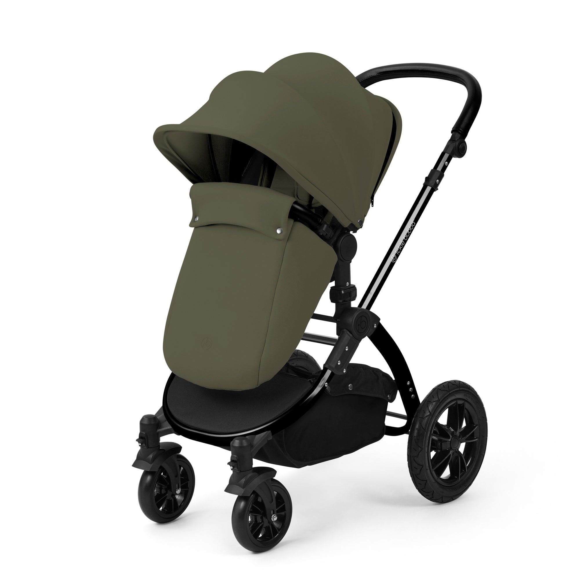 Ickle Bubba travel systems Ickle Bubba Stomp Luxe 12 Piece Travel System with Maxi-Cosi Cabriofix i-Size Car Seat & Isofix Base - Woodland