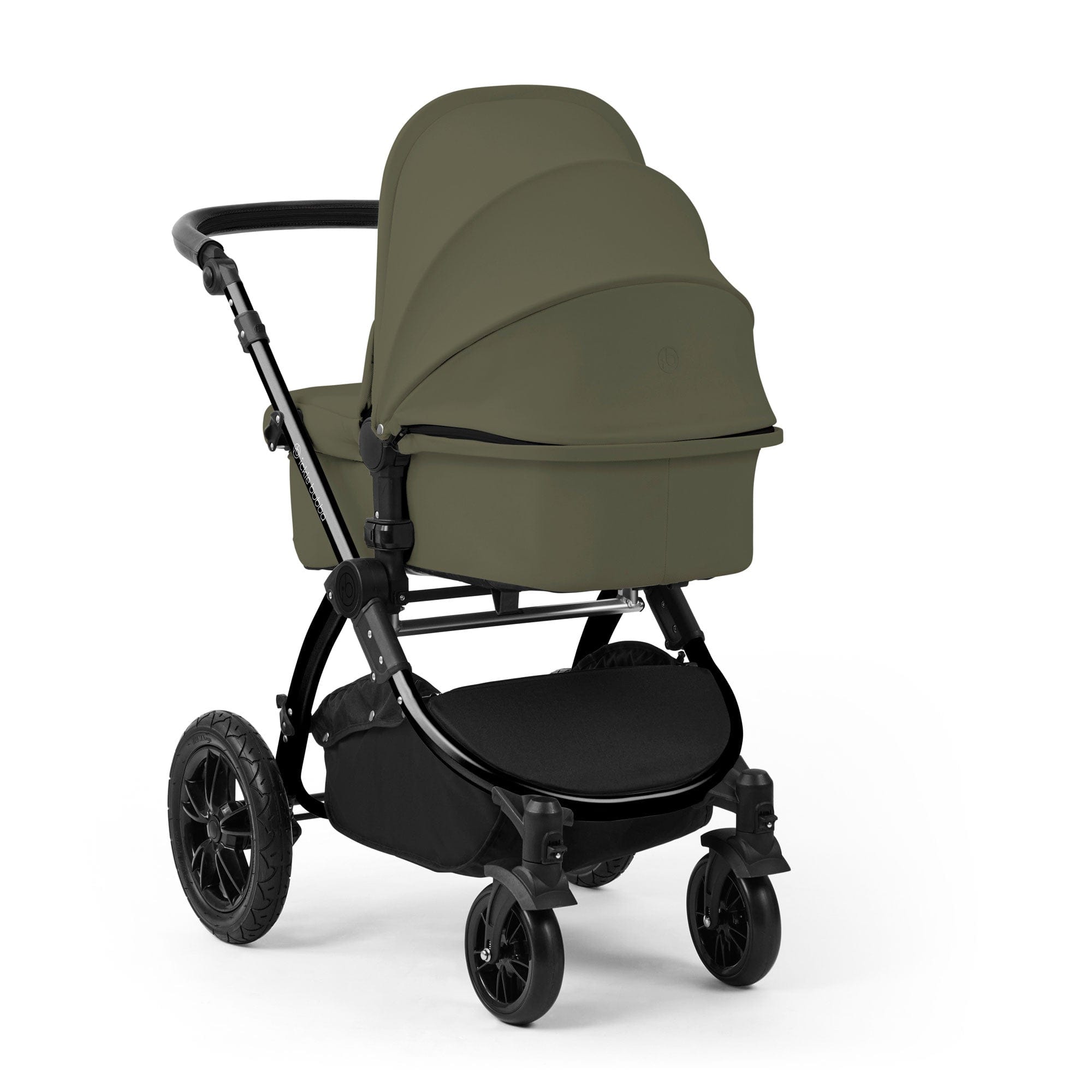 Ickle Bubba travel systems Ickle Bubba Stomp Luxe 12 Piece Travel System with Maxi-Cosi Cabriofix i-Size Car Seat & Isofix Base - Woodland