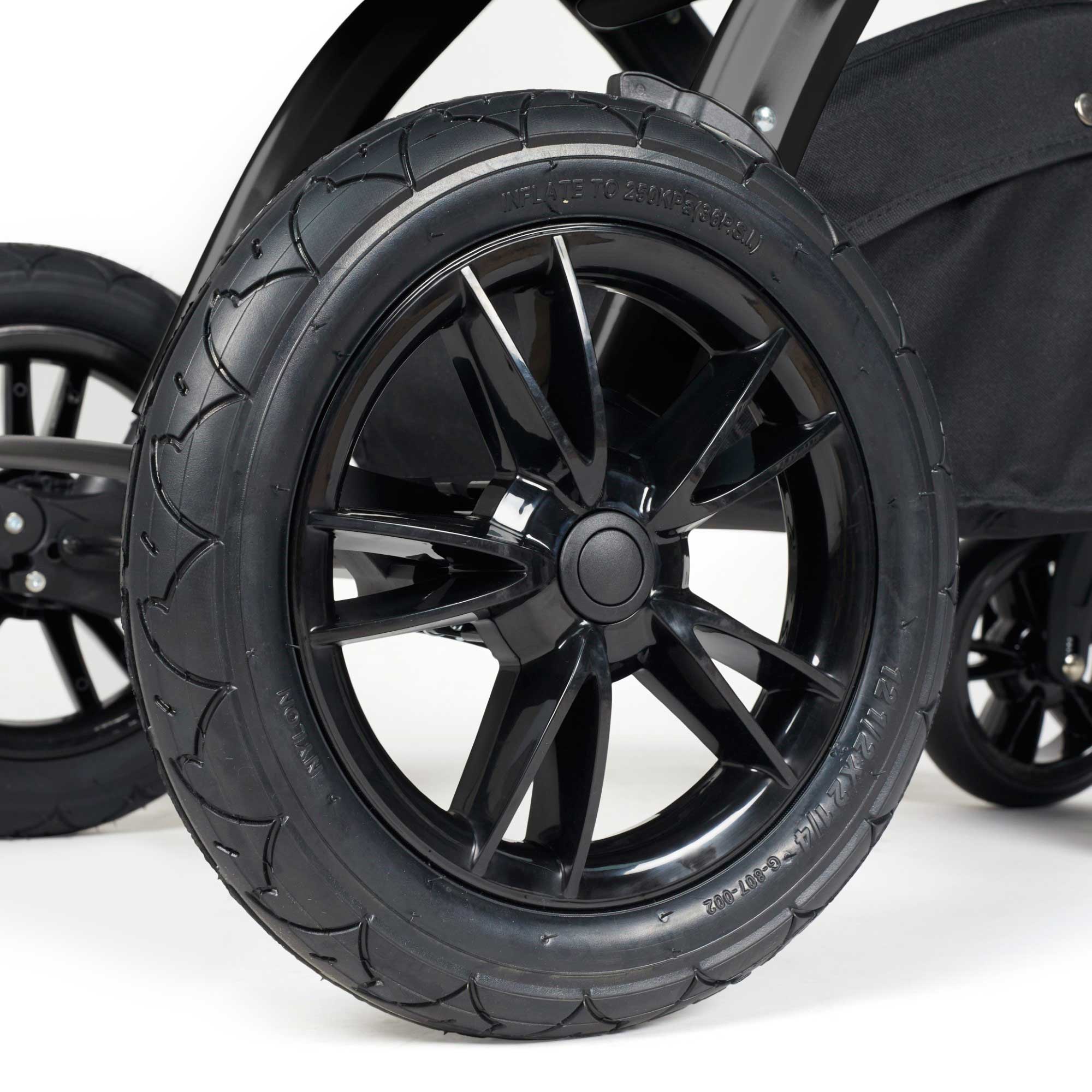 Ickle Bubba travel systems Ickle Bubba Stomp Luxe All-in-One Travel System with Isofix Base - Black/Woodland/Black 10-011-300-138