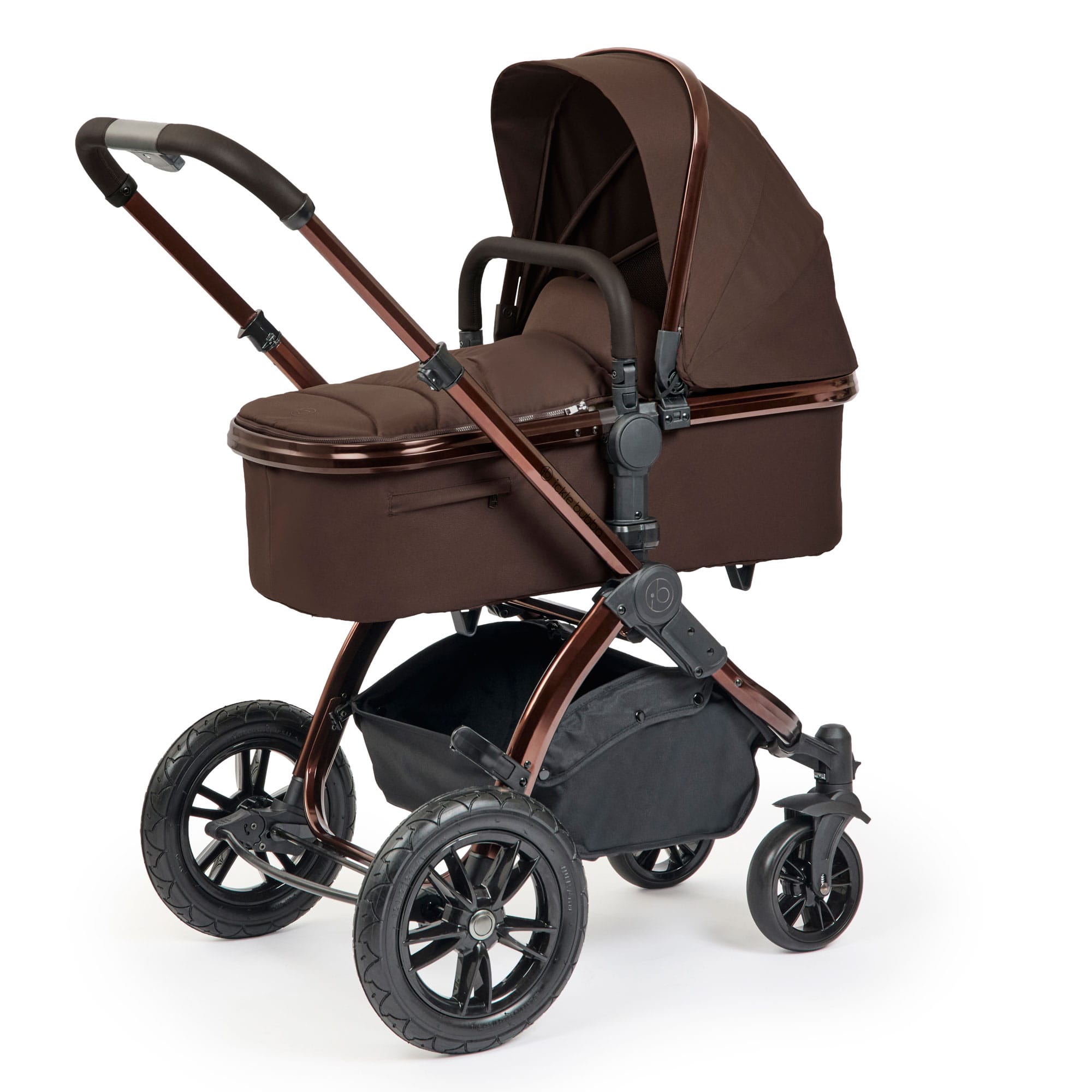 Ickle Bubba travel systems Ickle Bubba Stomp Luxe Elements Edition 16 Piece Ultimate Travel System - Chestnut 10-014-420-169