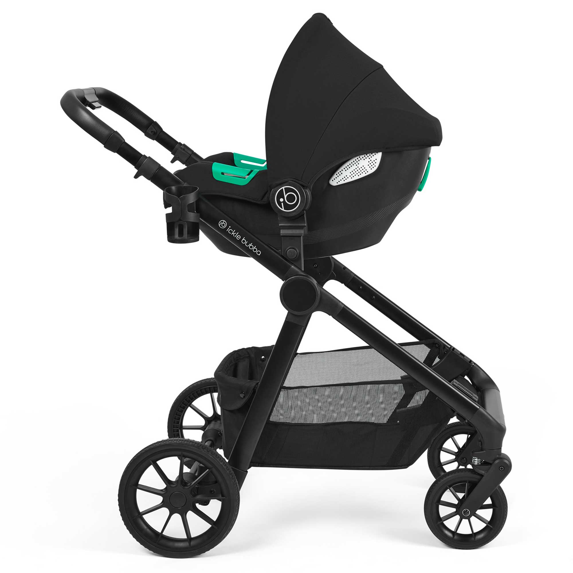 Ickle Bubba travel systems Ickle Bubba Virgo Twin Travel System - Black/Black/Tan 12-001-420-003