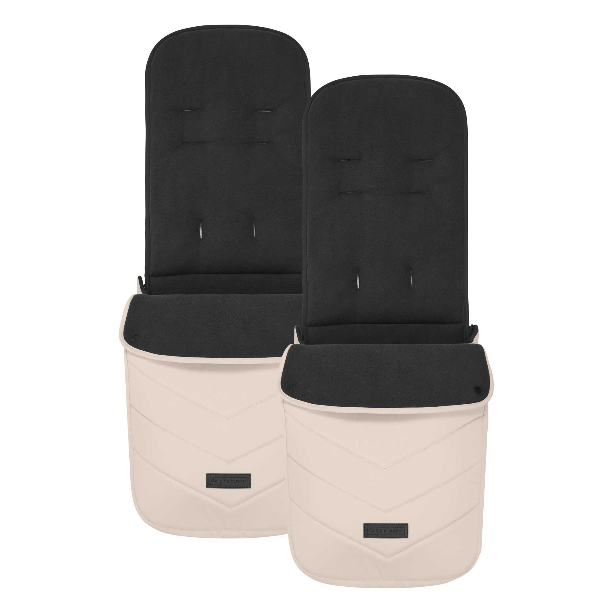 Ickle Bubba travel systems Ickle Bubba Virgo Twin Travel System - Black/Stone/Black 12-001-420-163