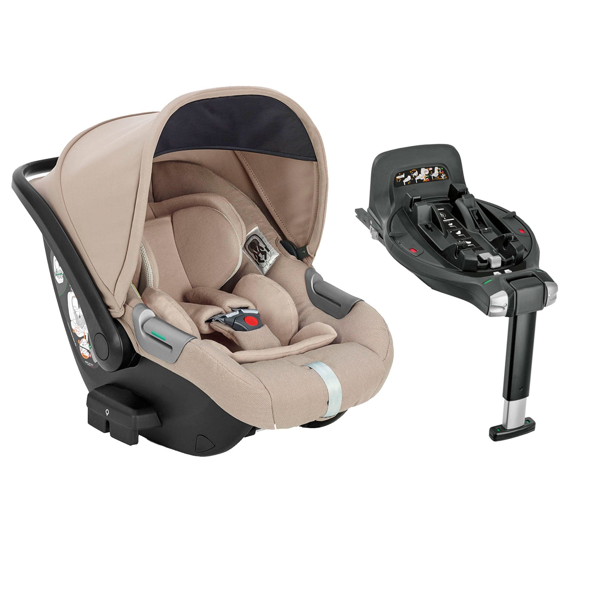 Inglesina baby car seats Inglesina Aptica Darwin Infant Recline Car Seat - Pashmina Beige CAR/ING/091366-1