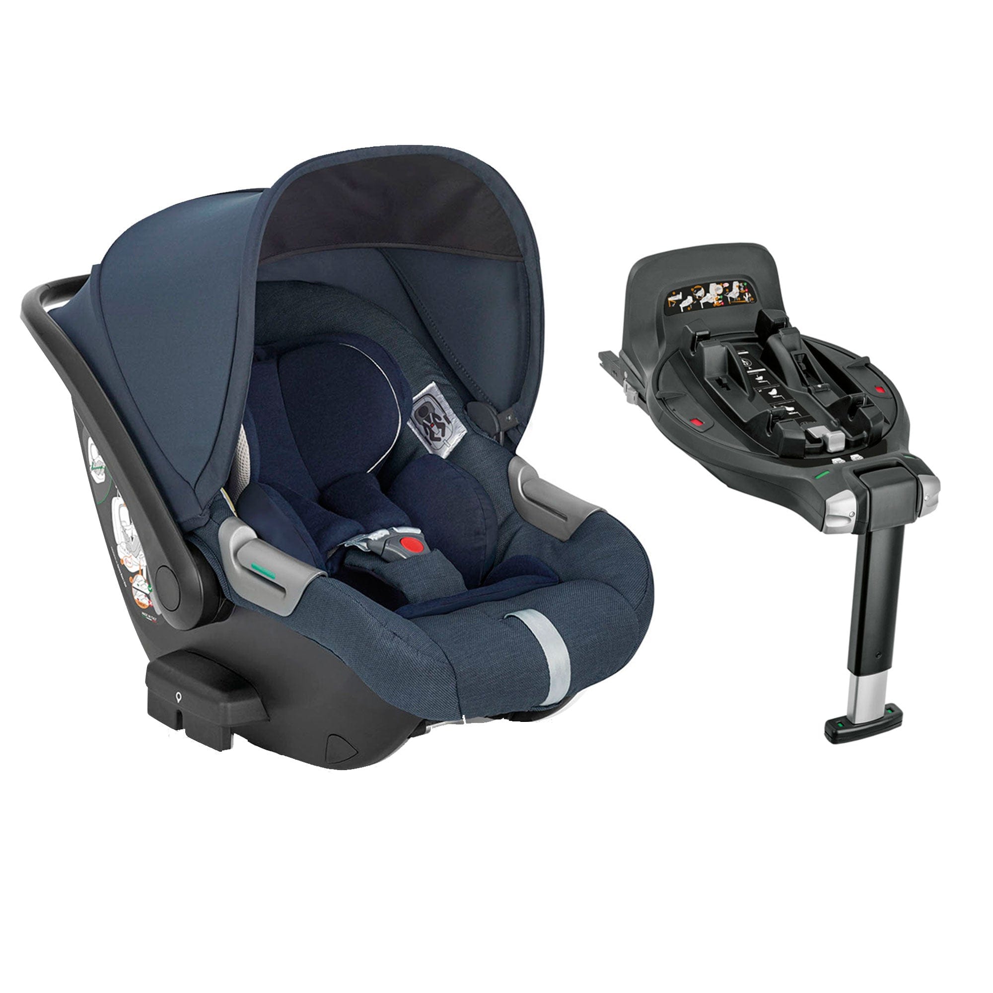 Inglesina baby car seats Inglesina Aptica Darwin Infant Recline Car Seat - Resort Blue CAR/ING/091373-1