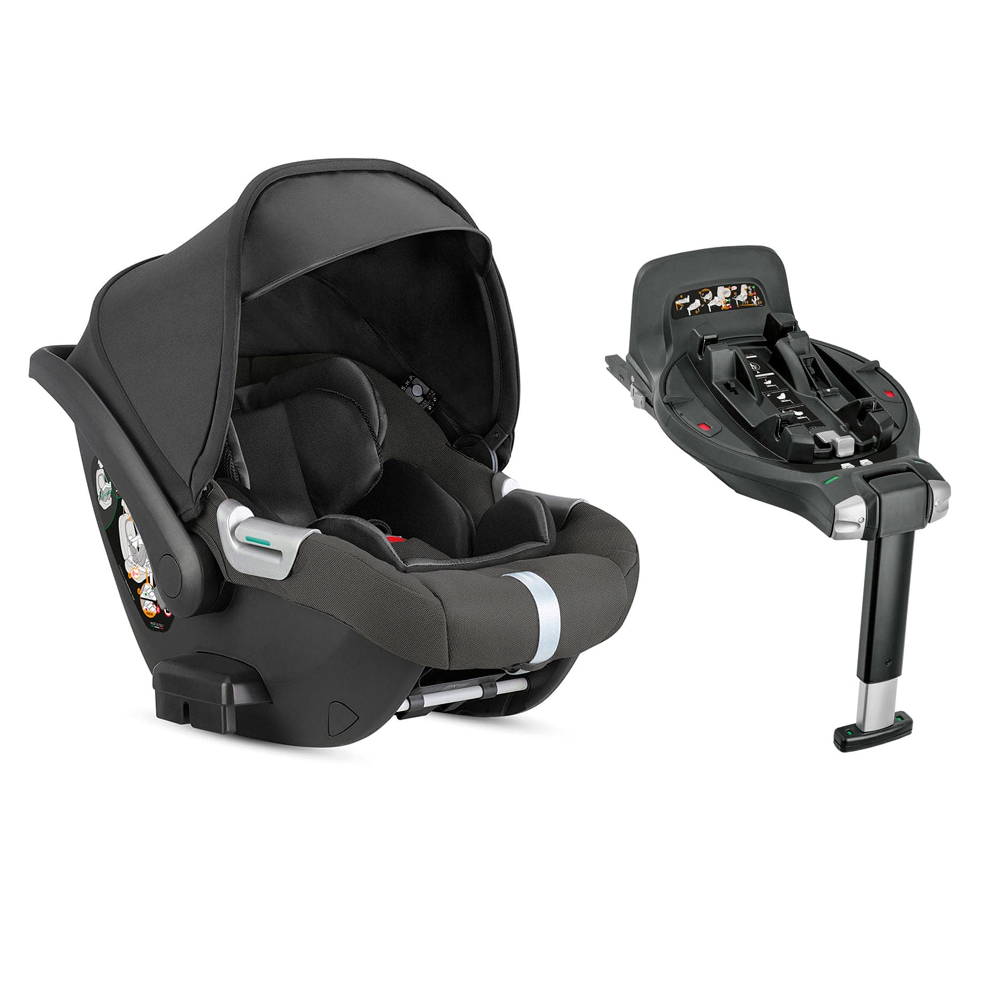 Inglesina baby car seats Inglesina Aptica XT Darwin Infant Recline Car Seat - Magnet Grey
