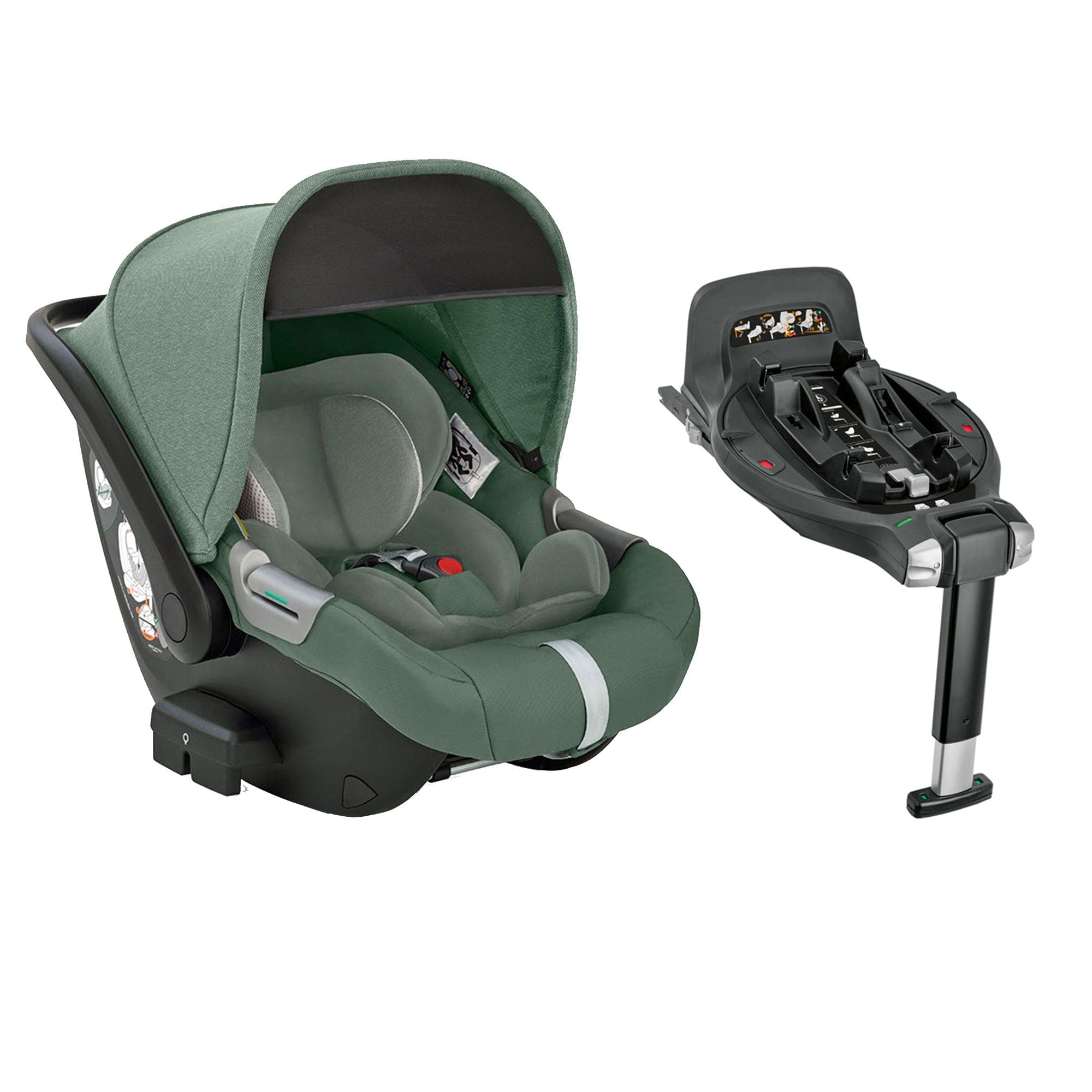 Inglesina baby car seats Inglesina Electa Darwin Infant Recline Car Seat - Murray Green CAR/ING/091342-1