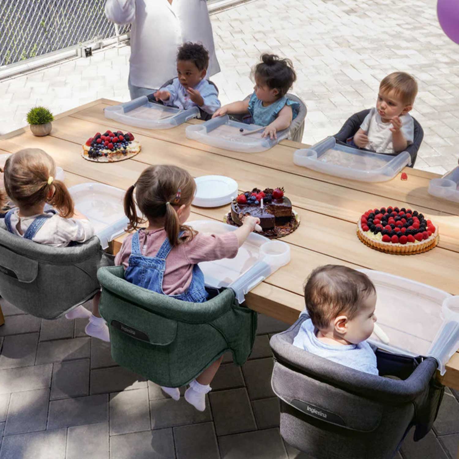 Inglesina baby highchairs Inglesina Fast Clamp-On Highchair - Stone Grey