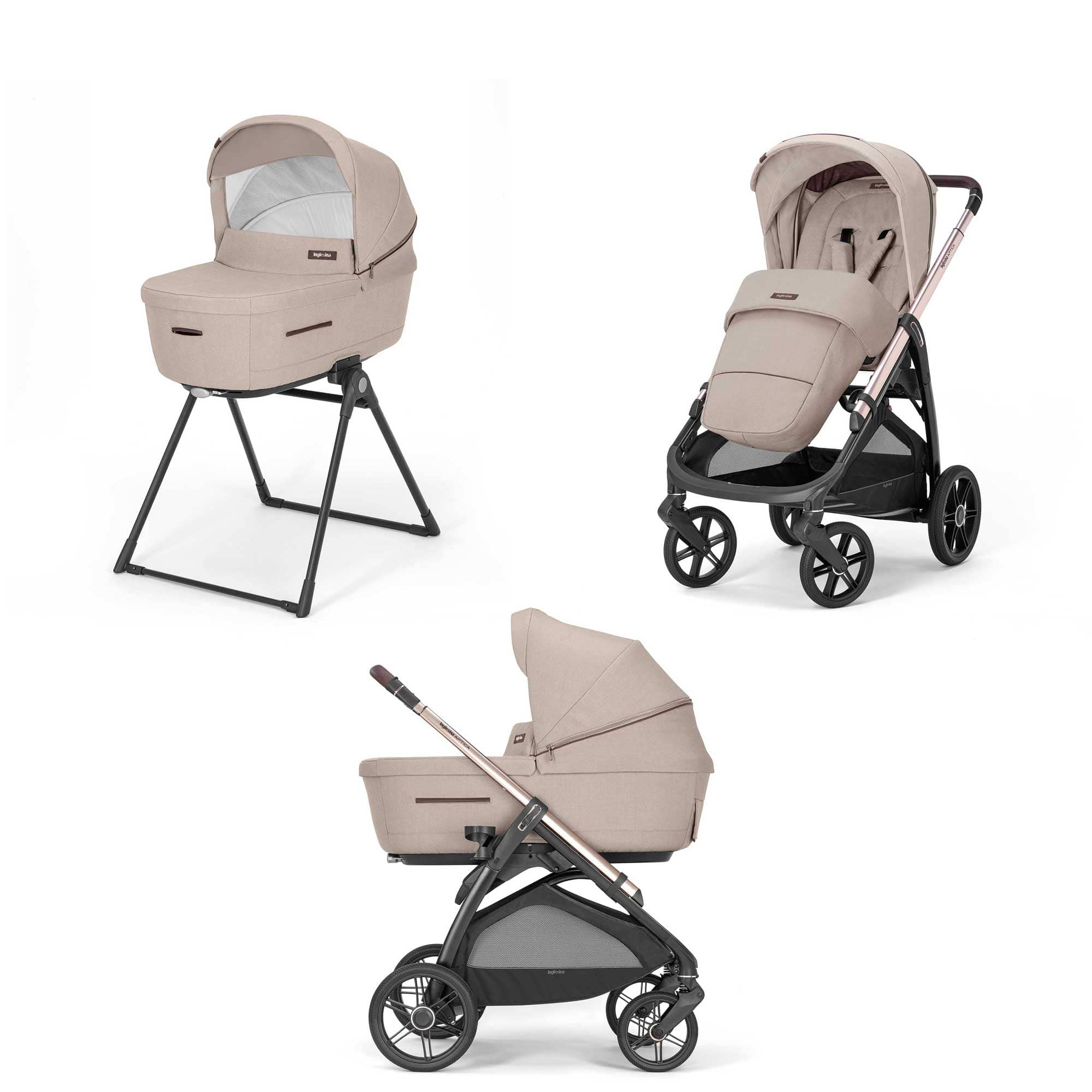 Inglesina baby prams Inglesina Aptica Duo Travel System - Pashmina Beige STR/ING/153605