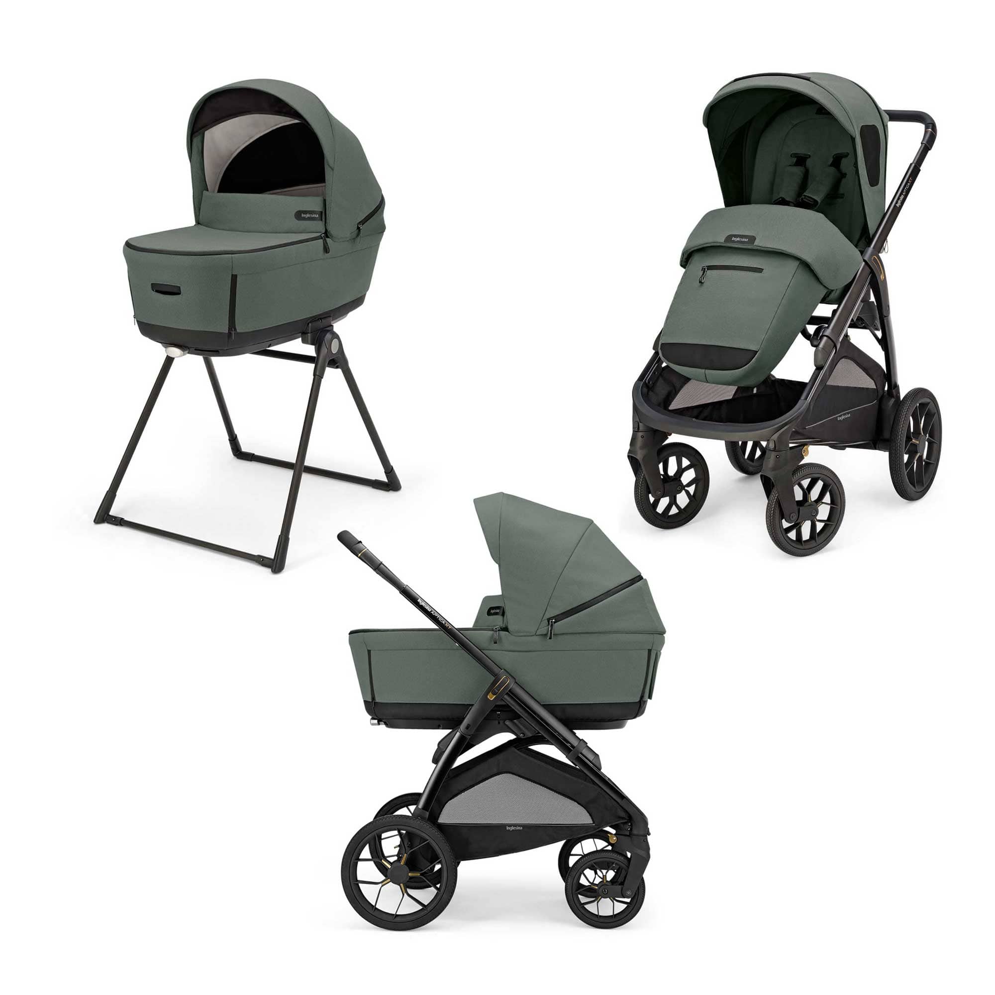 Inglesina baby prams Inglesina Aptica XT Duo Travel System - Taiga Green STR/ING/154404