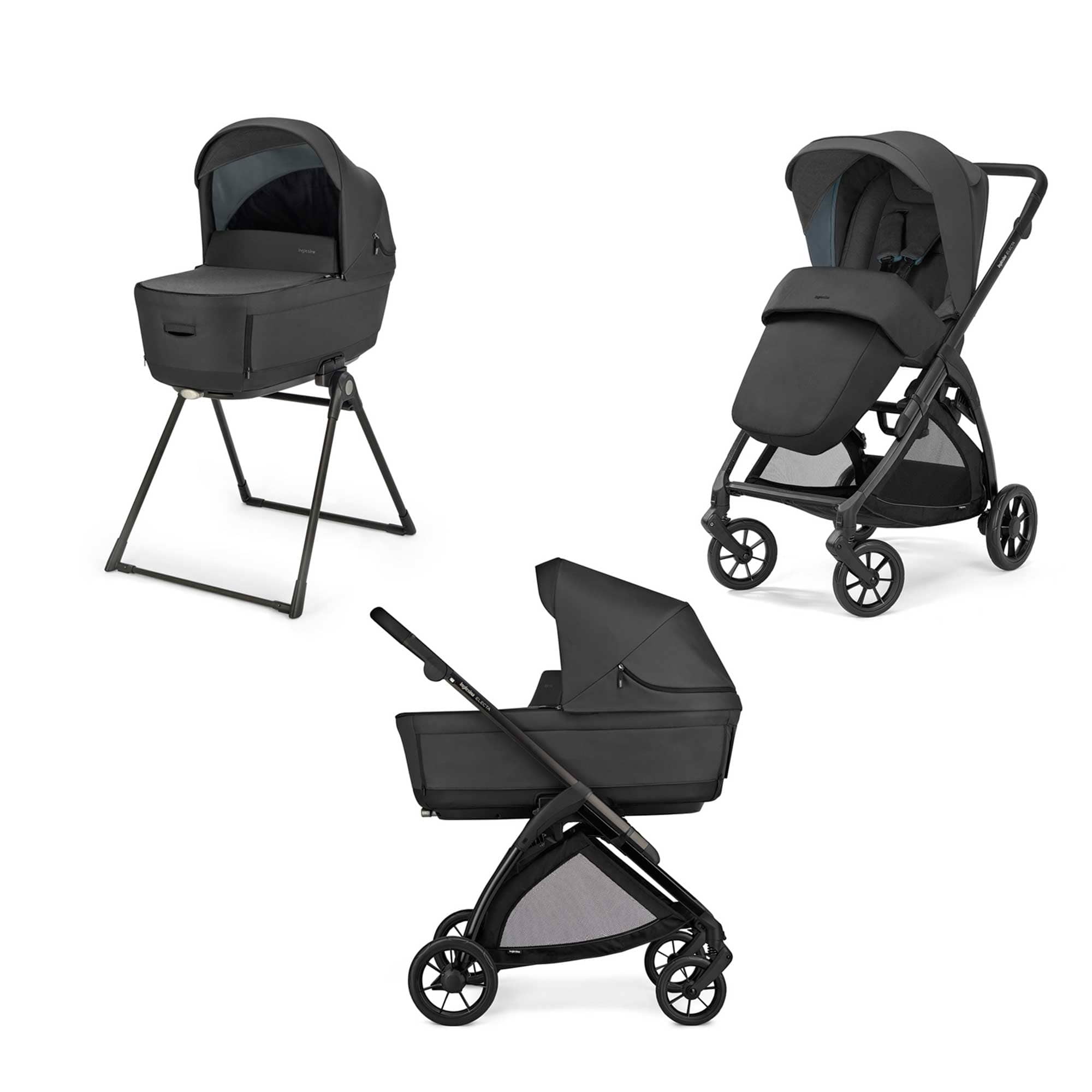 Inglesina baby prams Inglesina Electa Duo Travel System - Upper Black STR/ING/154329