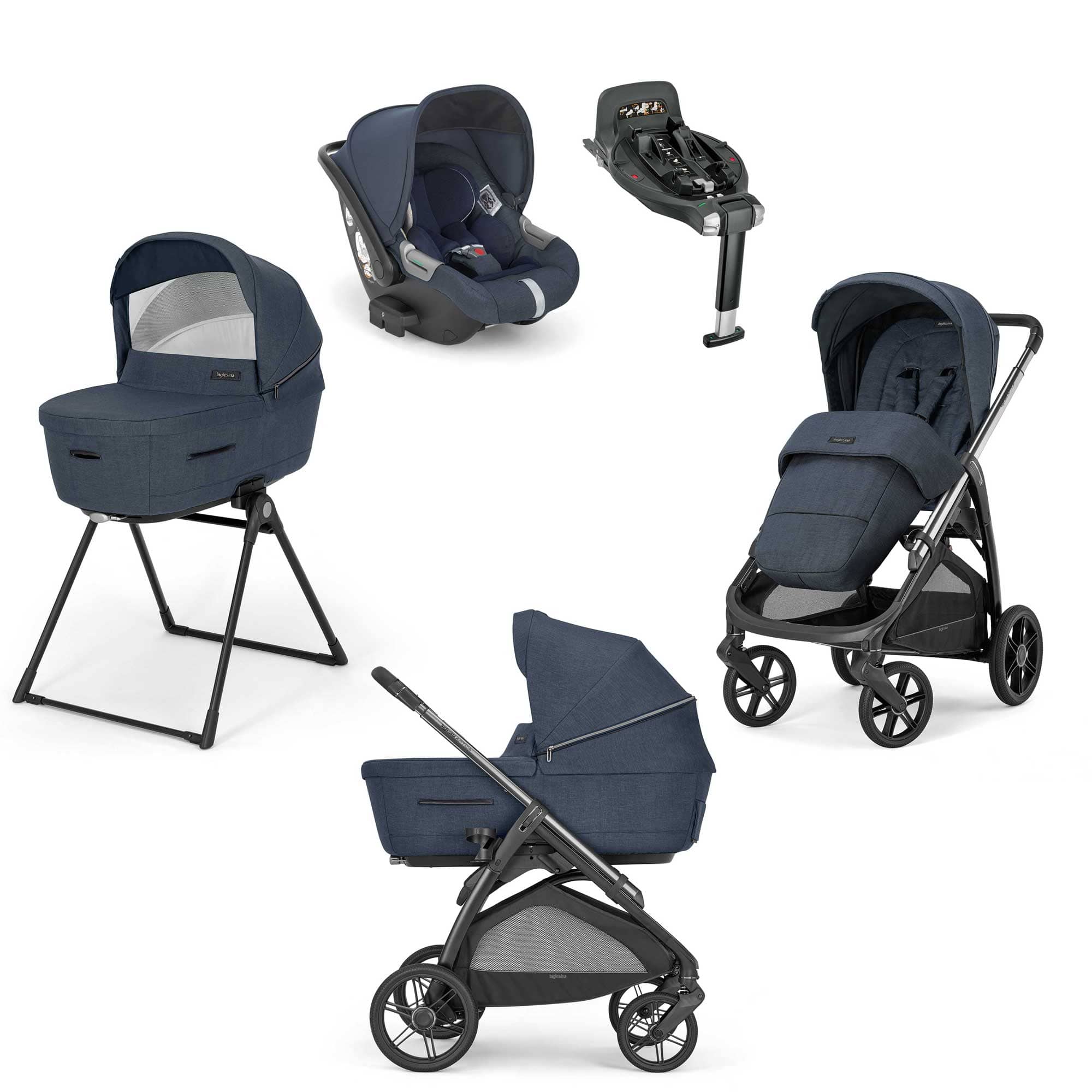 Inglesina travel systems Inglesina Aptica Quattro Travel System - Resort Blue STR/ING/154015