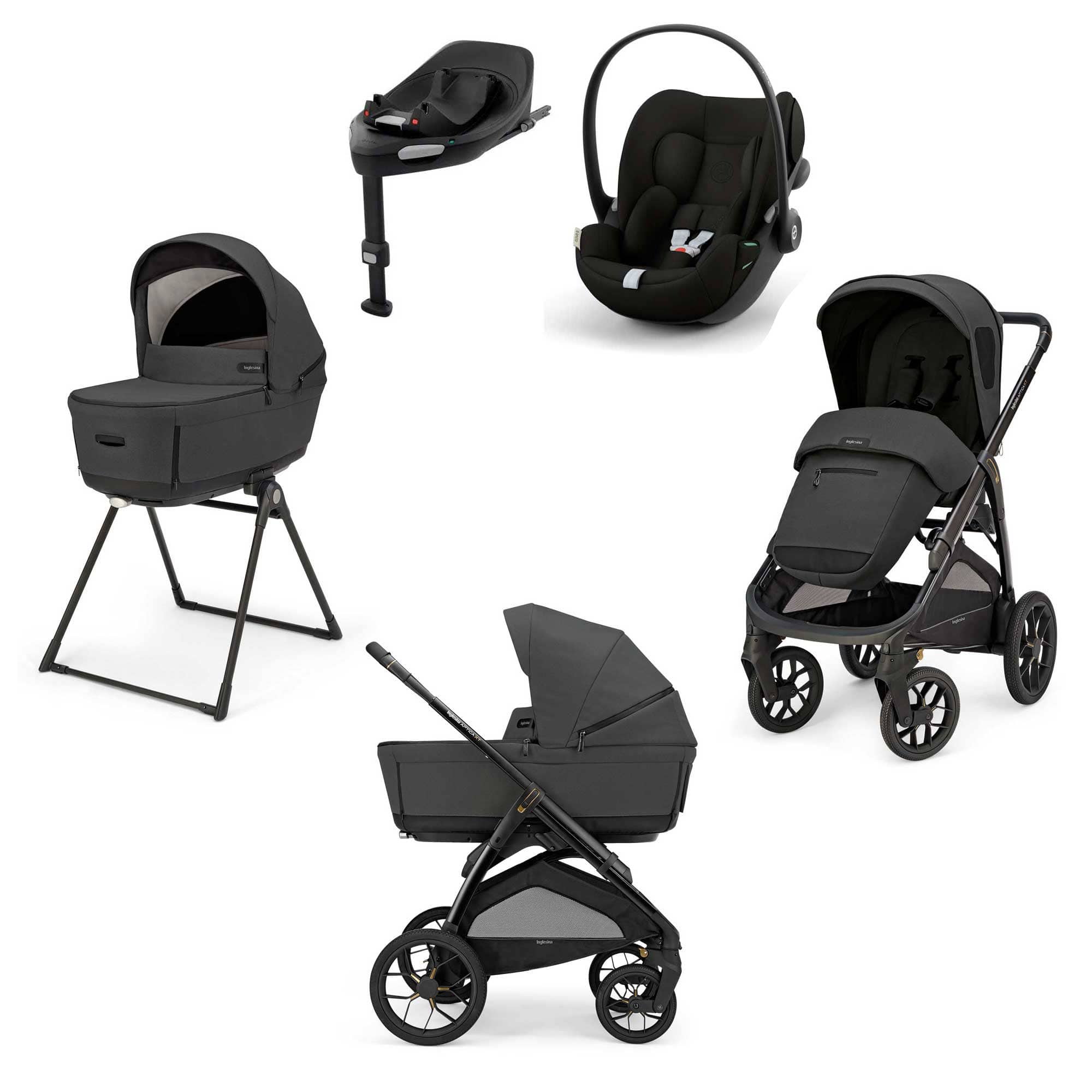 Inglesina travel systems Inglesina Aptica XT Quattro Cybex Travel System - Magnet Grey STR/ING/154039-5