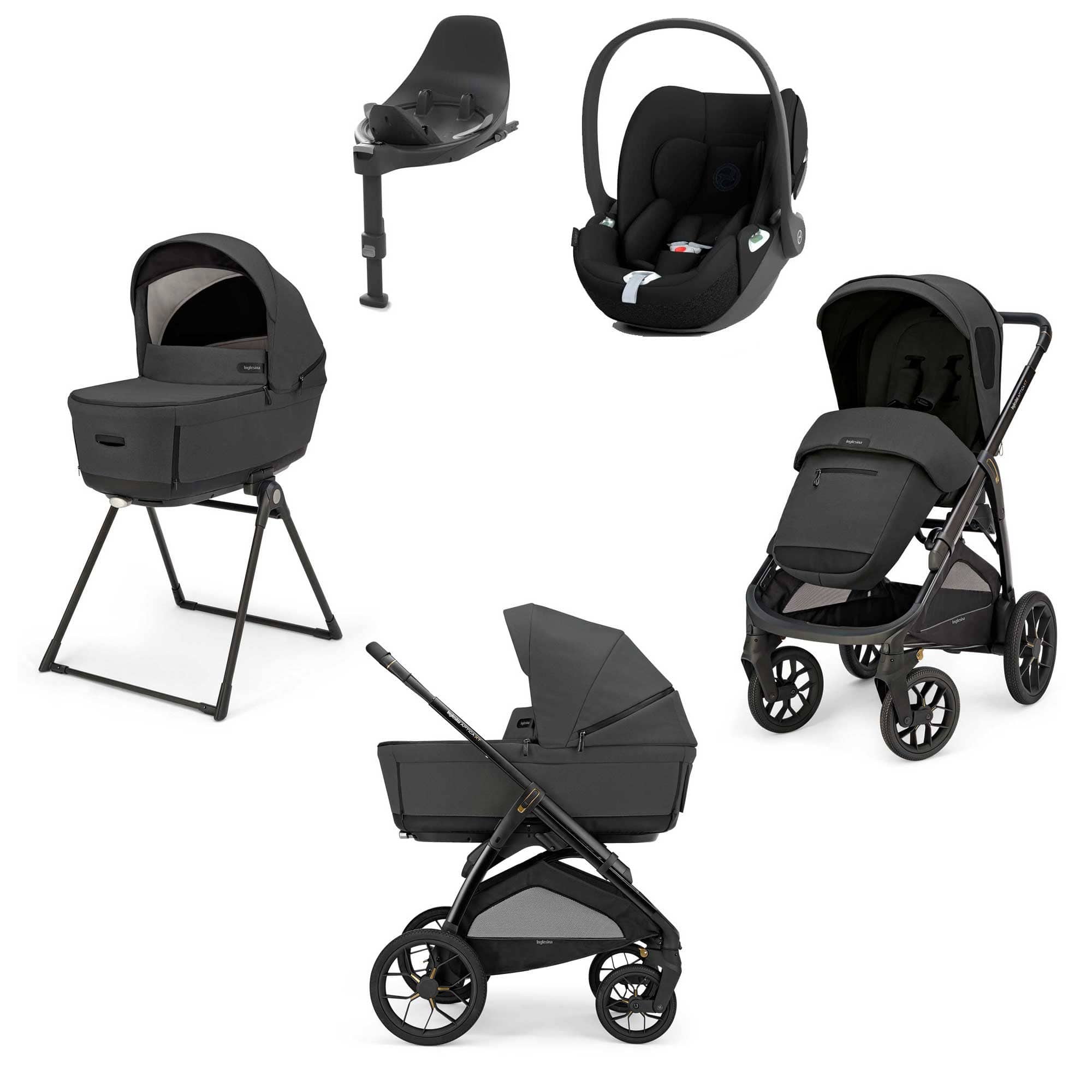 Inglesina travel systems Inglesina Aptica XT Quattro Cybex Travel System - Magnet Grey STR/ING/154039-6