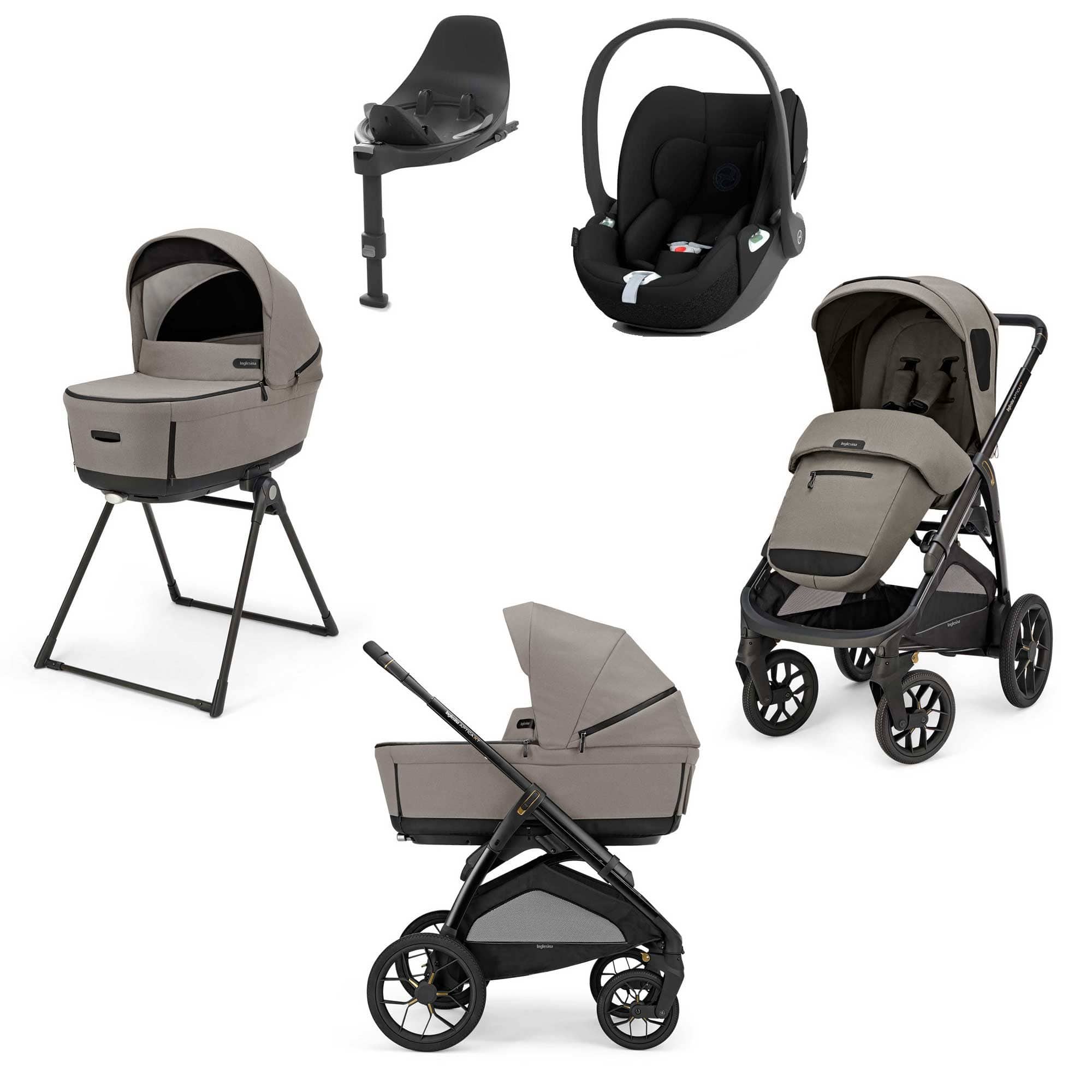 Inglesina travel systems Inglesina Aptica XT Quattro Cybex Travel System - Tundra Beige STR/ING/154053-6