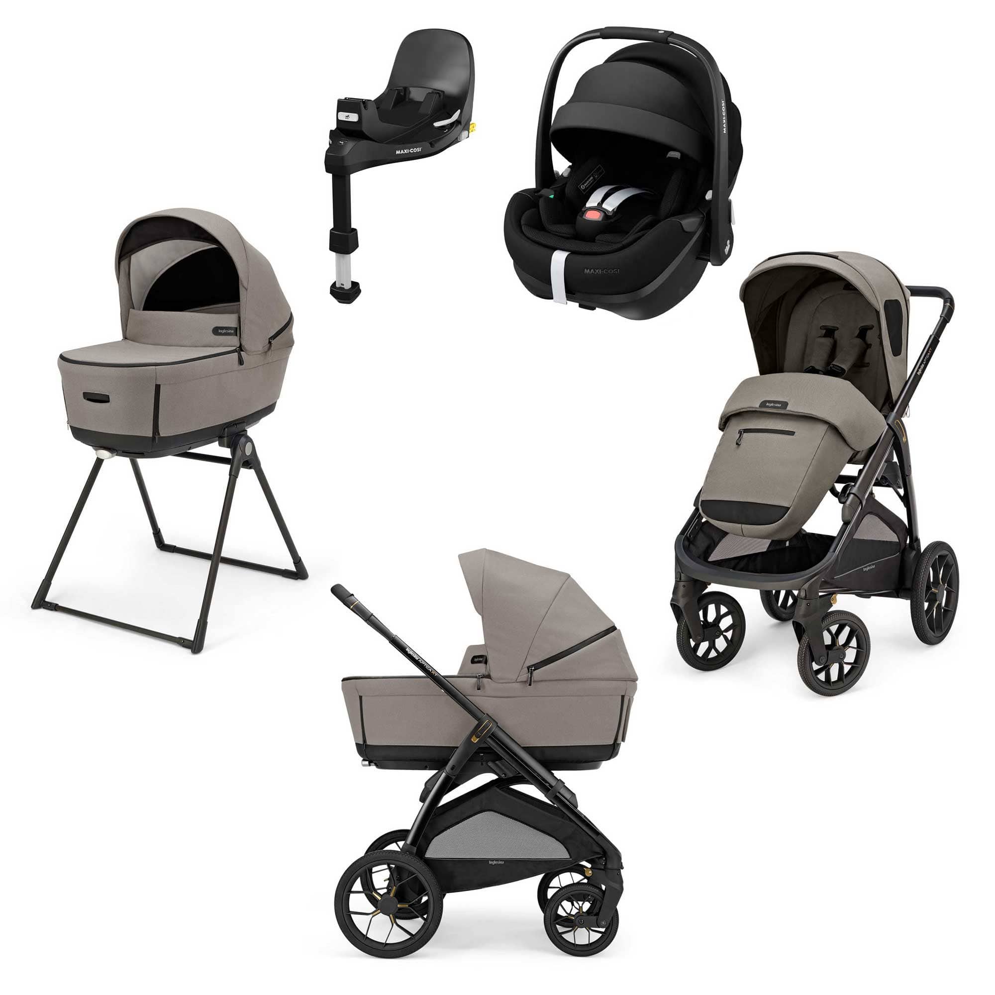 Inglesina travel systems Inglesina Aptica XT Quattro Maxi-Cosi Travel System - Tundra Beige STR/ING/154053-3