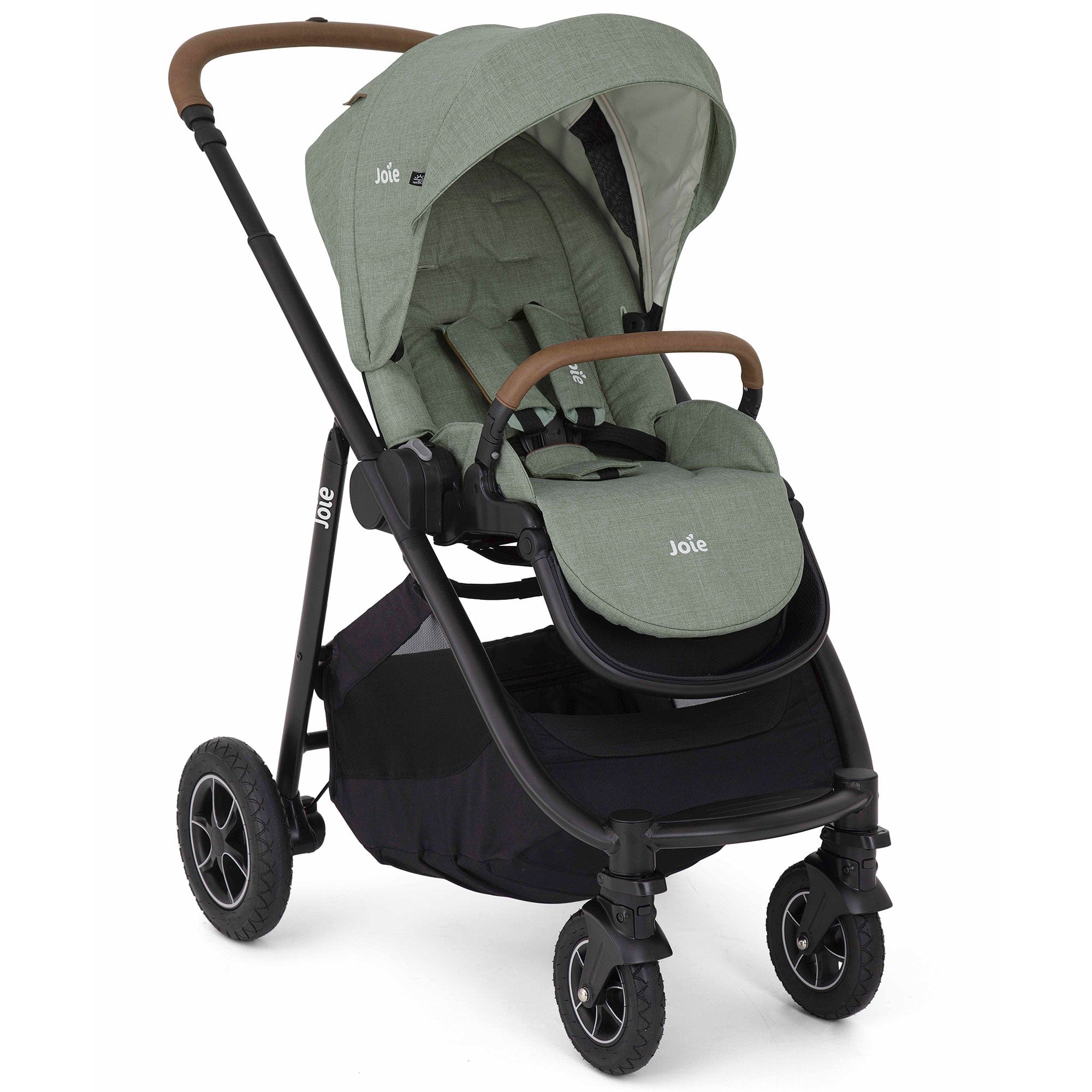 Joie Pushchairs & Buggies Joie Versatrax Stroller and Ramble XL Carrycot in - Laurel Z2BJVTRX1003UK