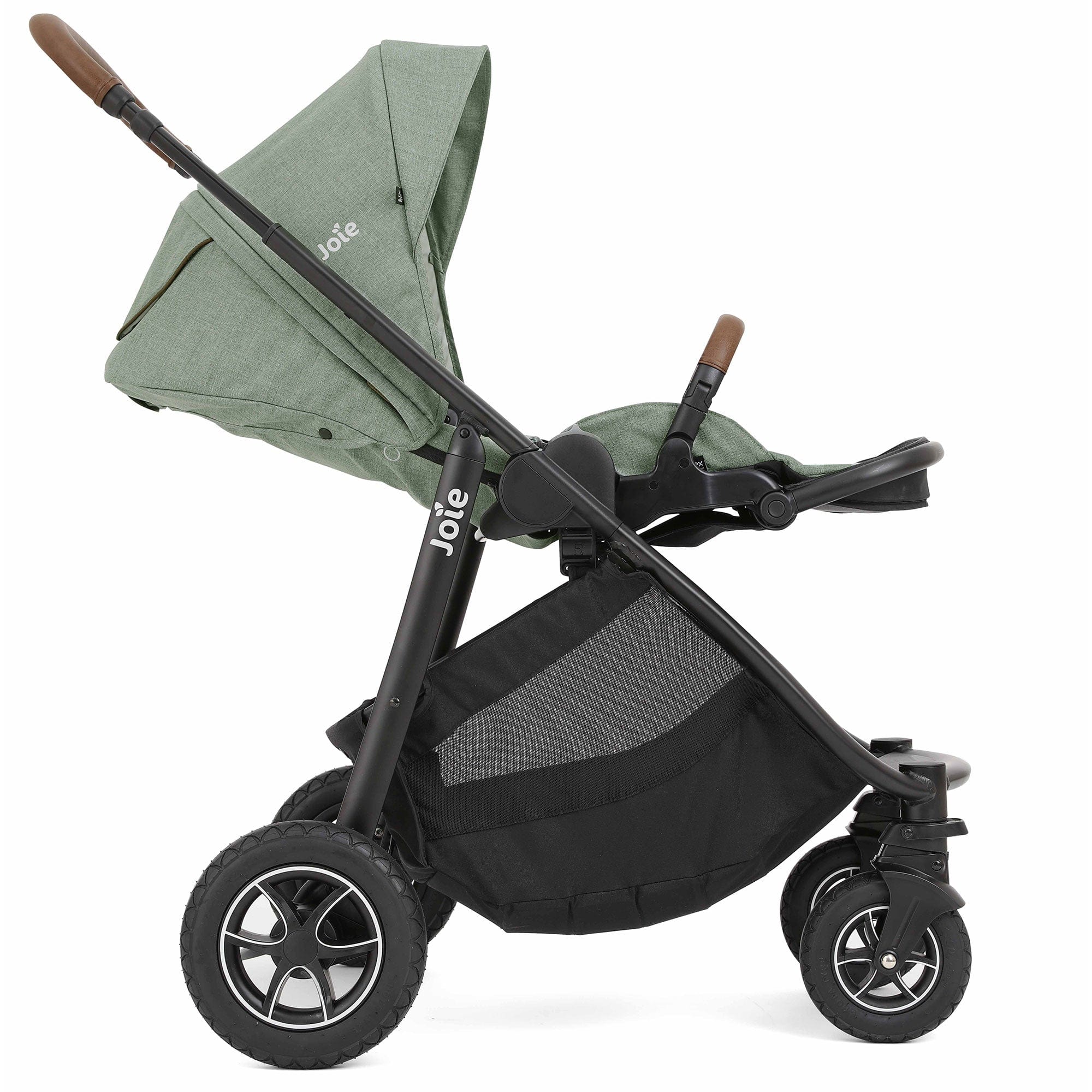 Joie Pushchairs & Buggies Joie Versatrax Stroller and Ramble XL Carrycot in - Laurel Z2BJVTRX1003UK