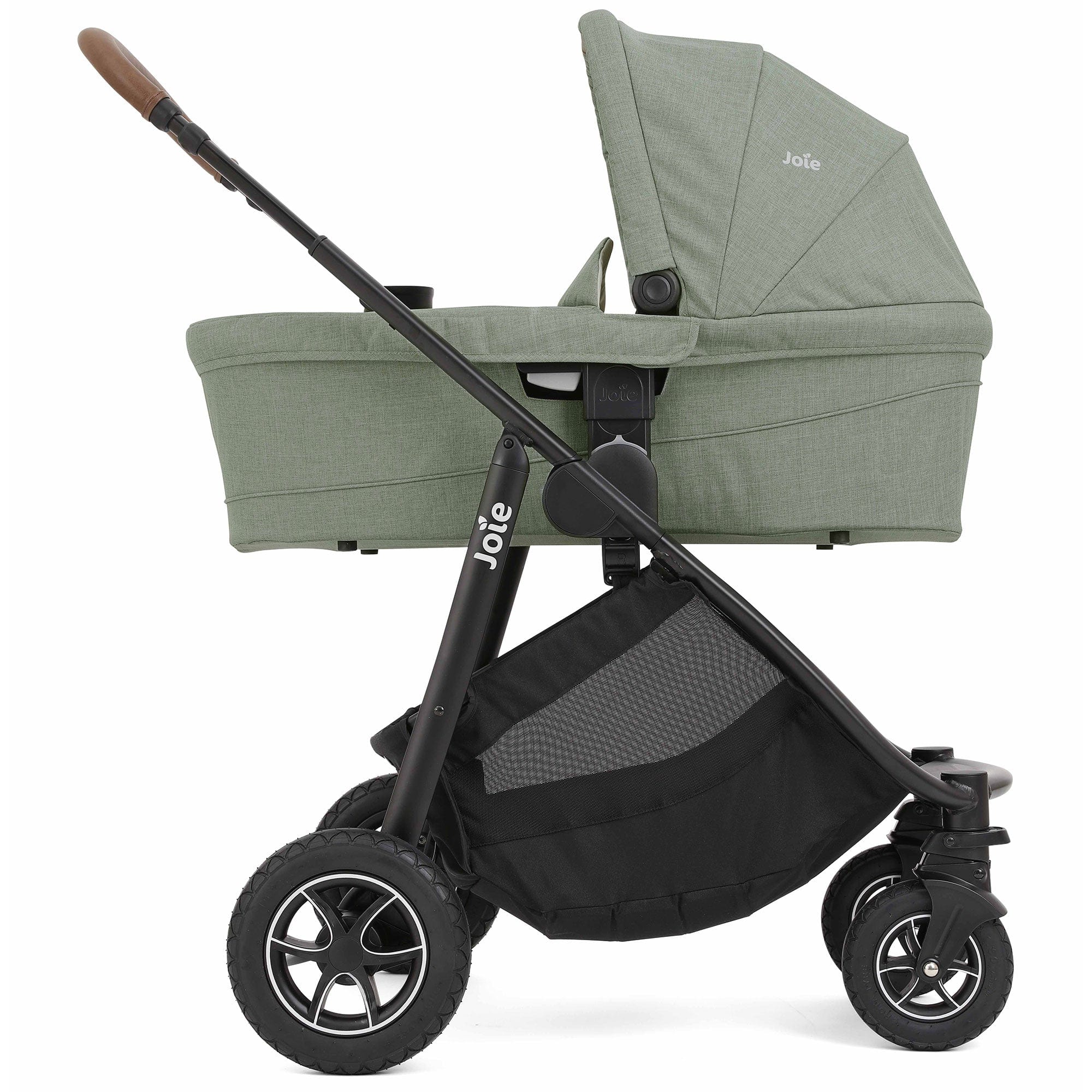 Joie Pushchairs & Buggies Joie Versatrax Stroller and Ramble XL Carrycot in - Laurel Z2BJVTRX1003UK