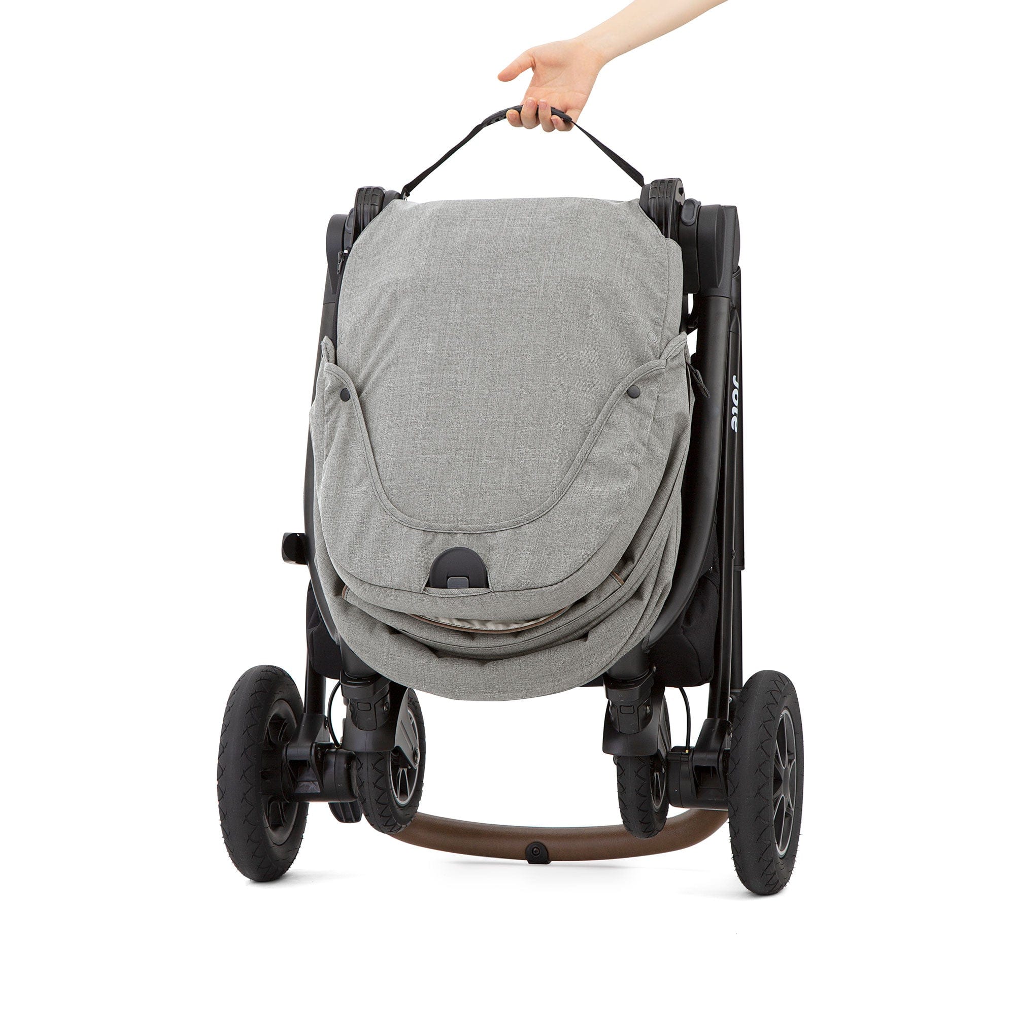 Joie Pushchairs & Buggies Joie Versatrax Stroller and Ramble XL Carrycot in Pebble Z2BJVTRX1004UK