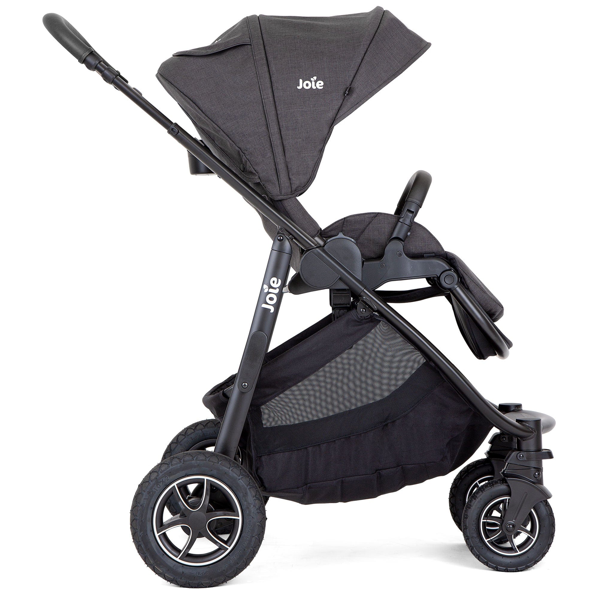 Joie Pushchairs & Buggies Joie Versatrax Stroller and Ramble XL Carrycot in Shale Z2BJVTRX1005UK