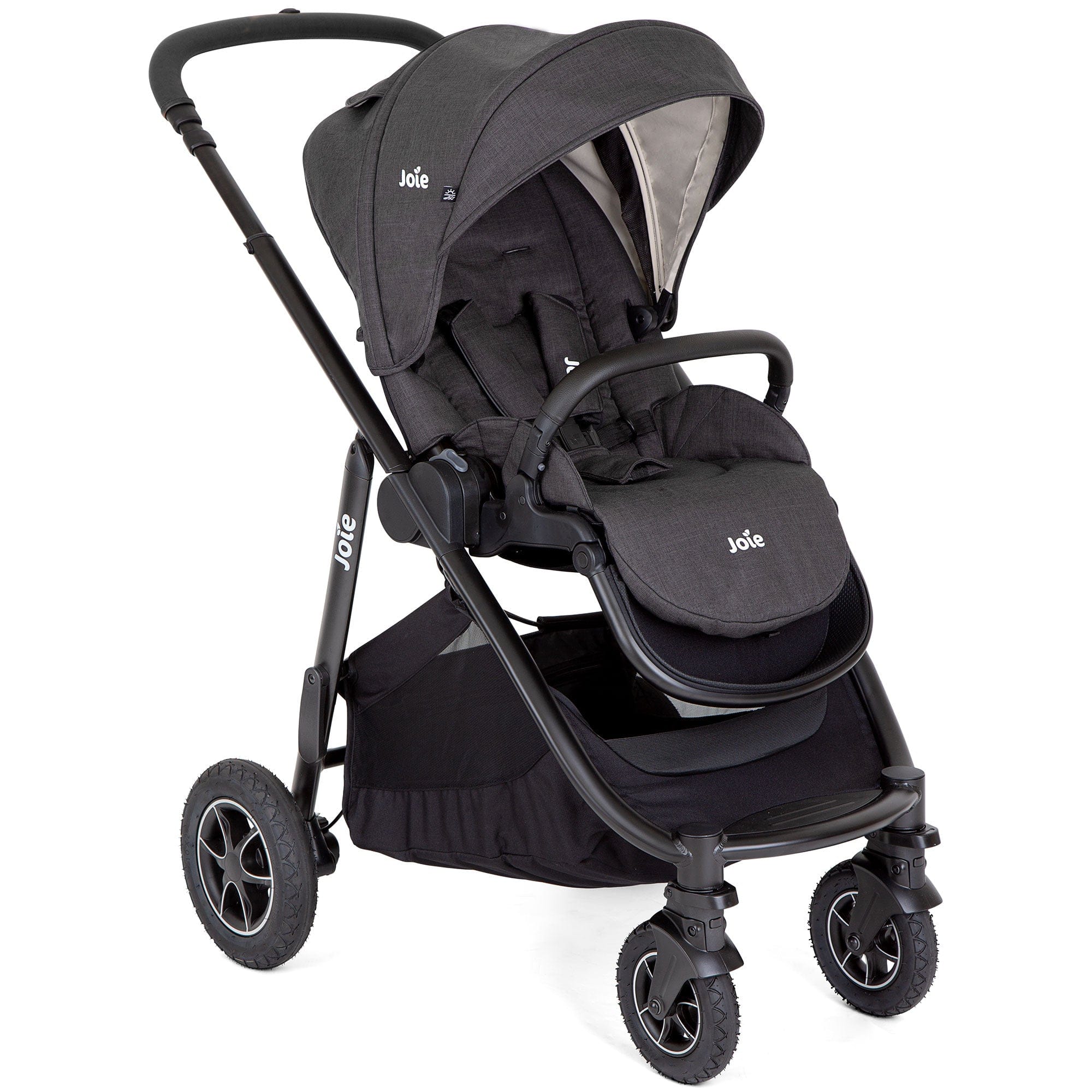 Joie Pushchairs & Buggies Joie Versatrax Stroller and Ramble XL Carrycot in Shale Z2BJVTRX1005UK