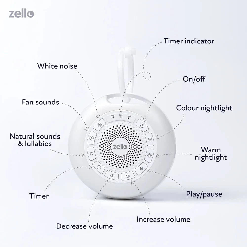 Lumi baby sleep aids Zello Portable Pro Max White Noise Machine PWNM05