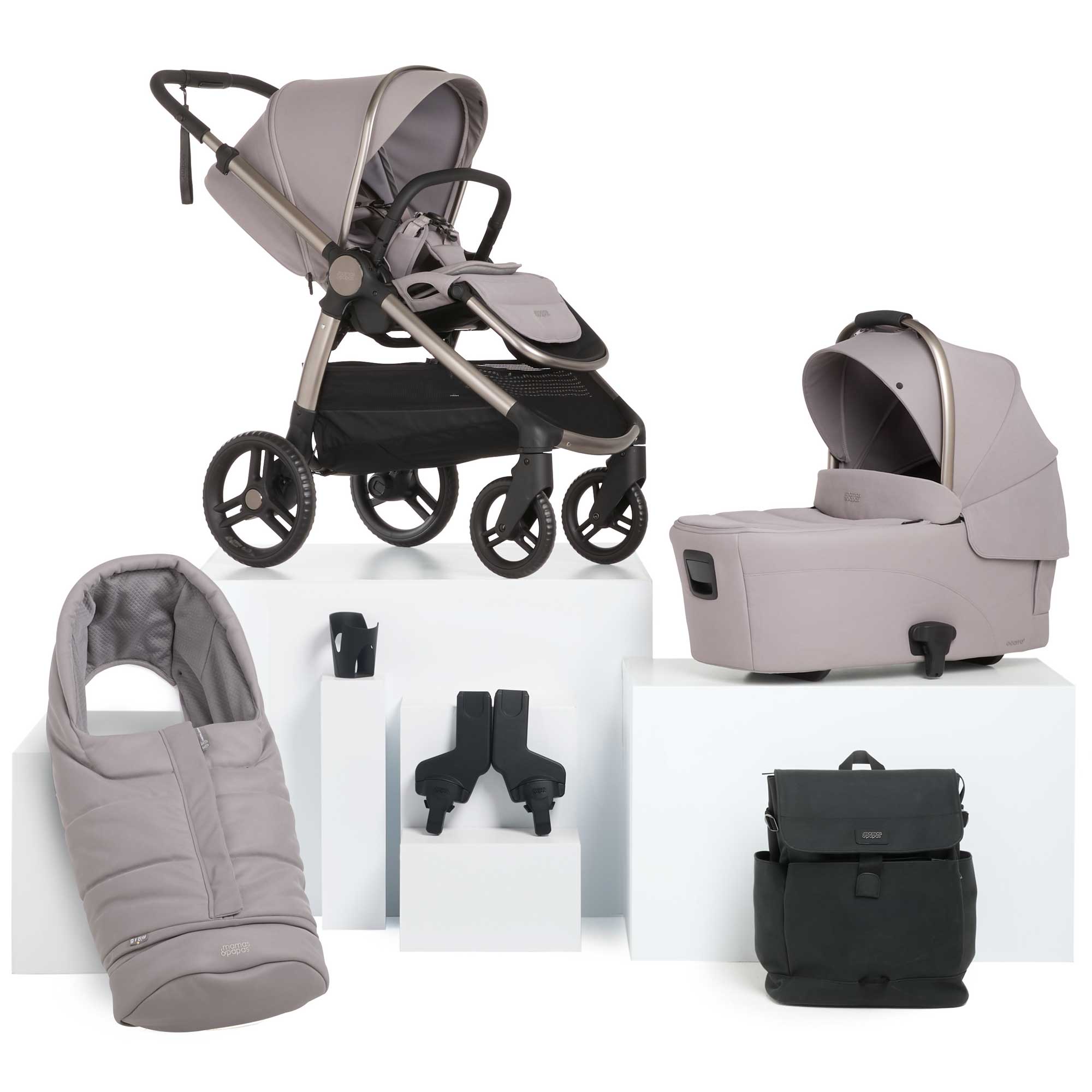 Mamas & Papas baby prams Mamas & Papas Ocarro 2 6-Piece Essential Kit in Moonstone Grey 67081MS01
