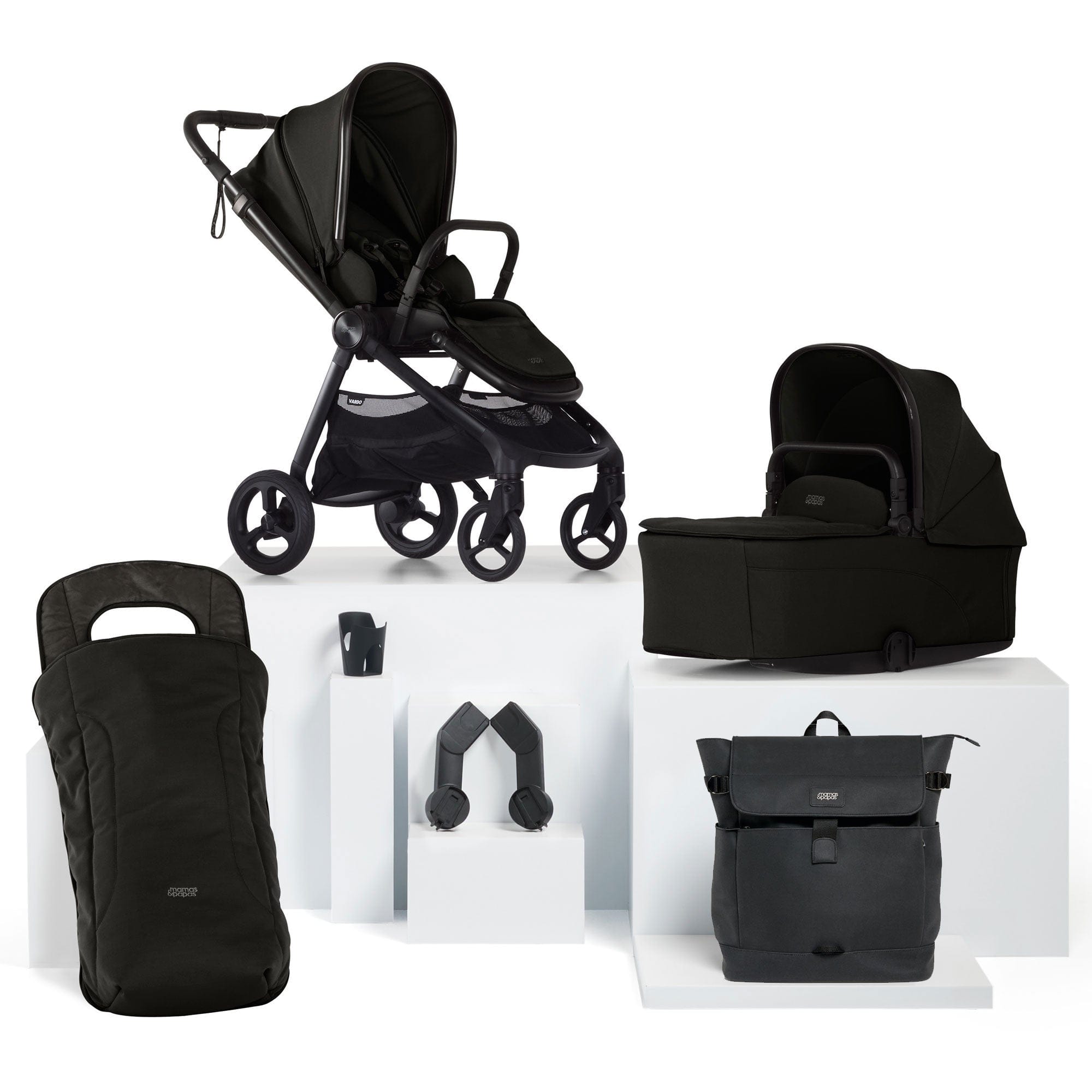 Mamas & Papas baby prams Mamas & Papas Vardo Essential Bundle - Noir 52381NR00