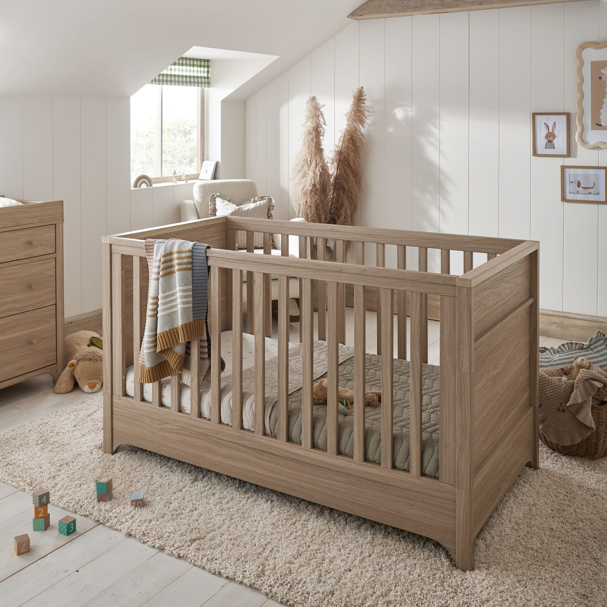 Mamas & Papas cot bed room sets Mamas & Papas Barton 2 Piece Roomset - Natural Oak