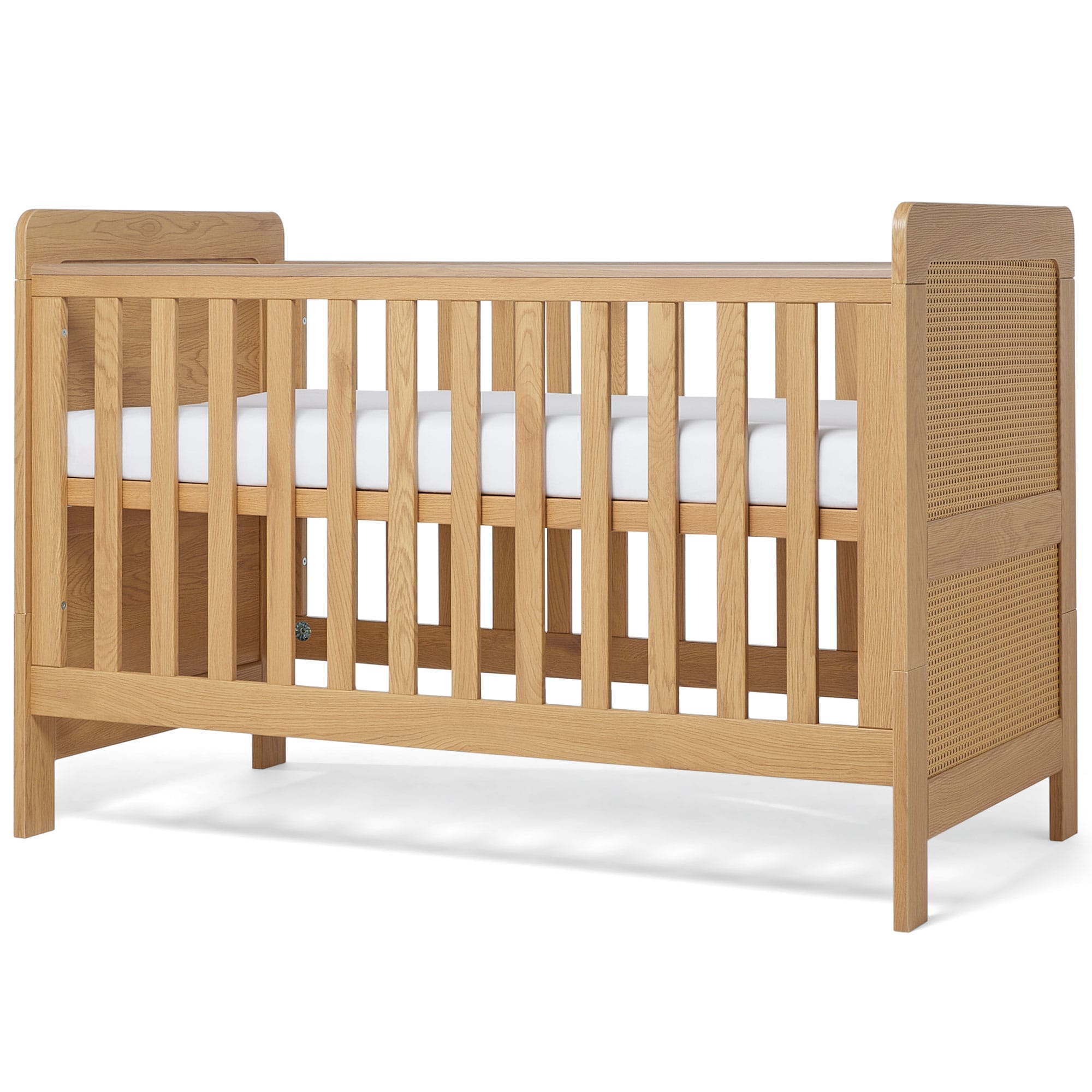 Mamas & Papas cot bed room sets Mamas & Papas Esna 3 Piece Range - Rattan/Oak