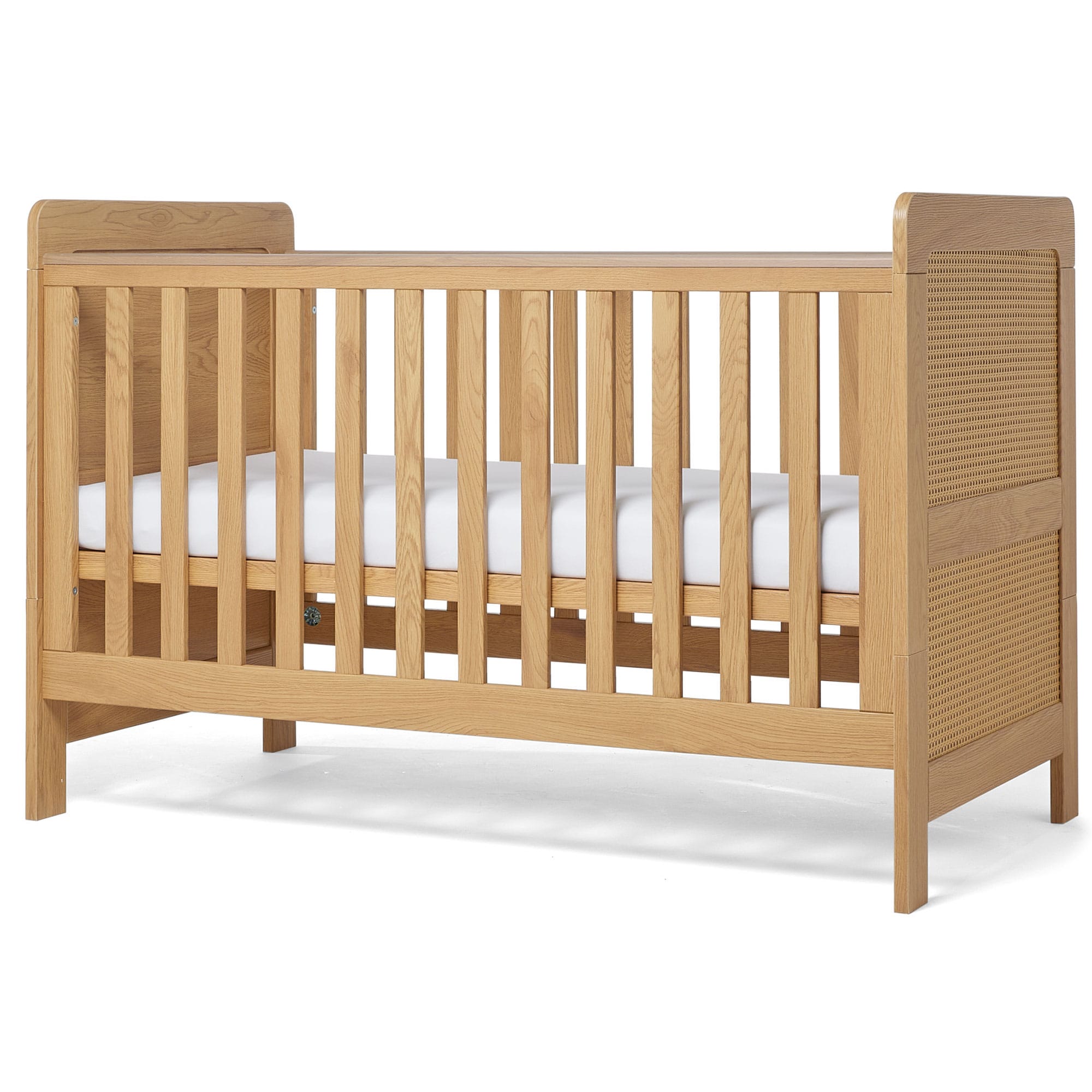 Mamas & Papas cot bed room sets Mamas & Papas Esna 3 Piece Range - Rattan/Oak