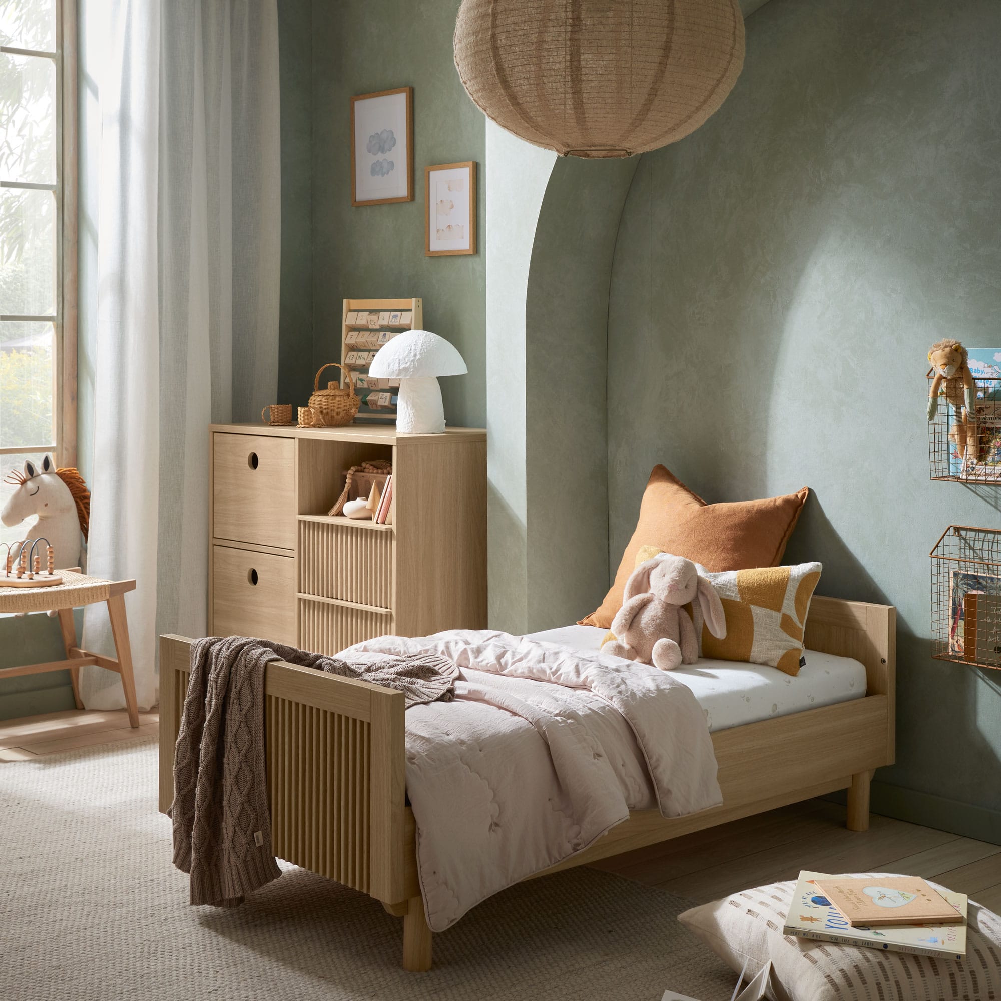 Mamas & Papas cot bed room sets Mamas & Papas Oska Narrow 3 Piece Range - Natural Oak
