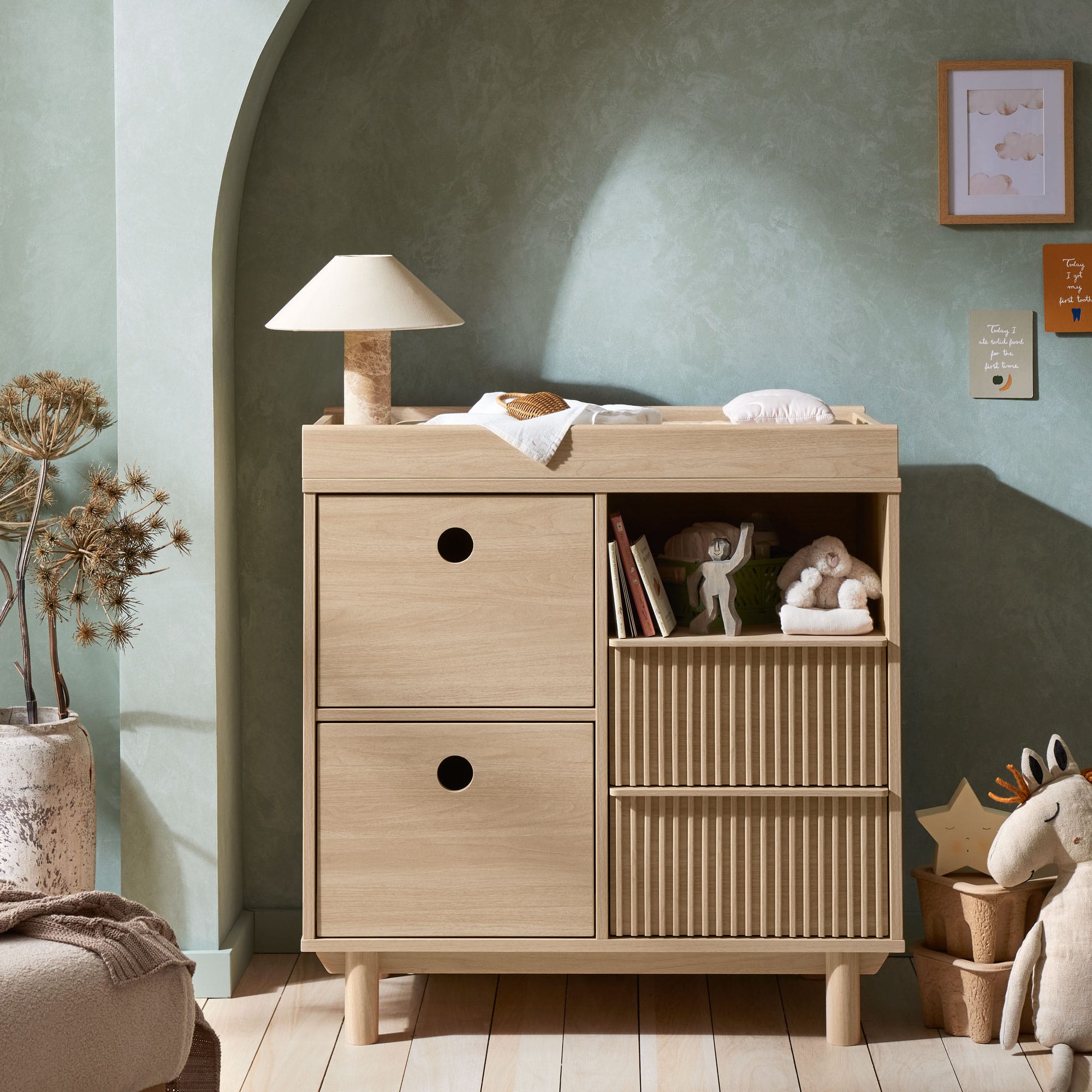 Mamas & Papas cot bed room sets Mamas & Papas Oska Narrow 3 Piece Range - Natural Oak