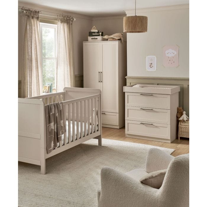 Mamas & Papas cot bed room sets Mamas & Papas Walton 3 Piece Cot Bed Roomset Cashmere