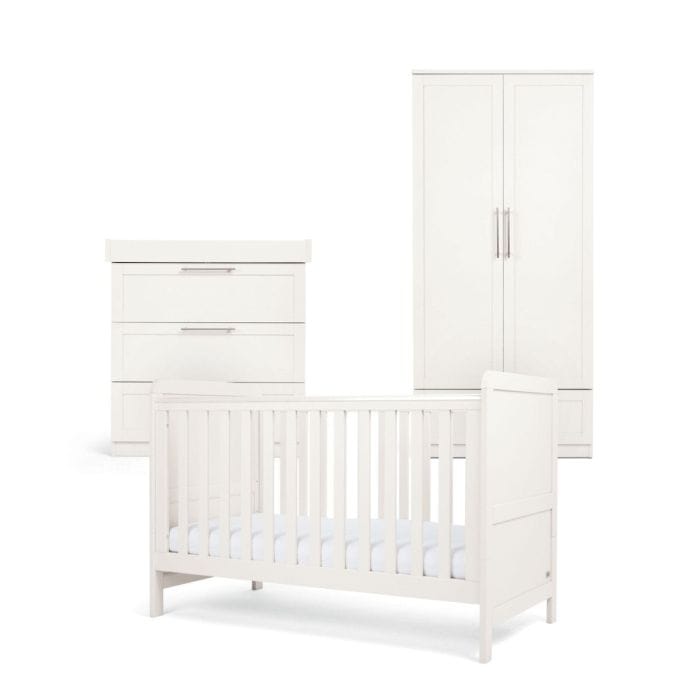 Mamas & Papas cot bed room sets Mamas & Papas Walton 3 Piece Cot Bed Roomset White