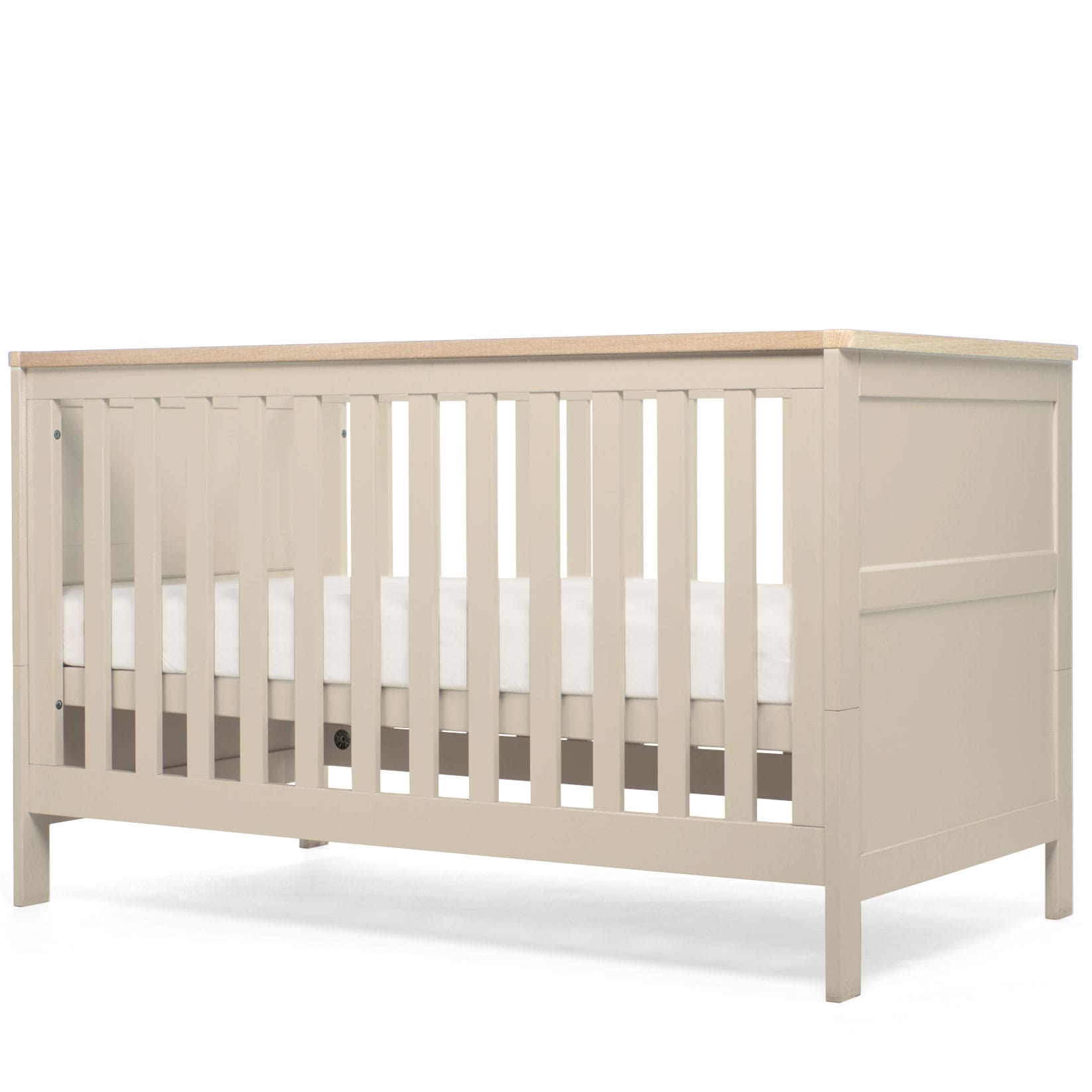 Mamas & Papas cot bed room sets Mamas & Papas Wedmore 2 Piece Cotbed Set - Cashmere/Oak