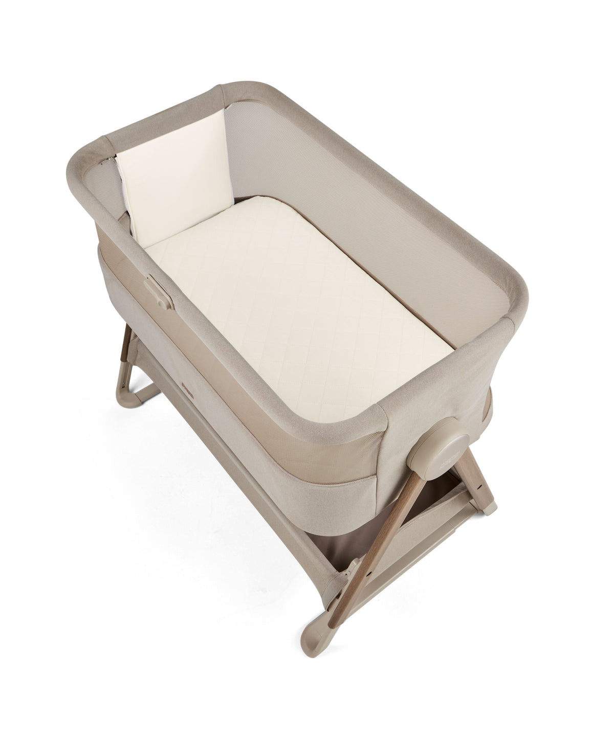 Mamas & Papas cribs Mamas & Papas Lua 2 Bedside Crib - Mocha BCLU71000