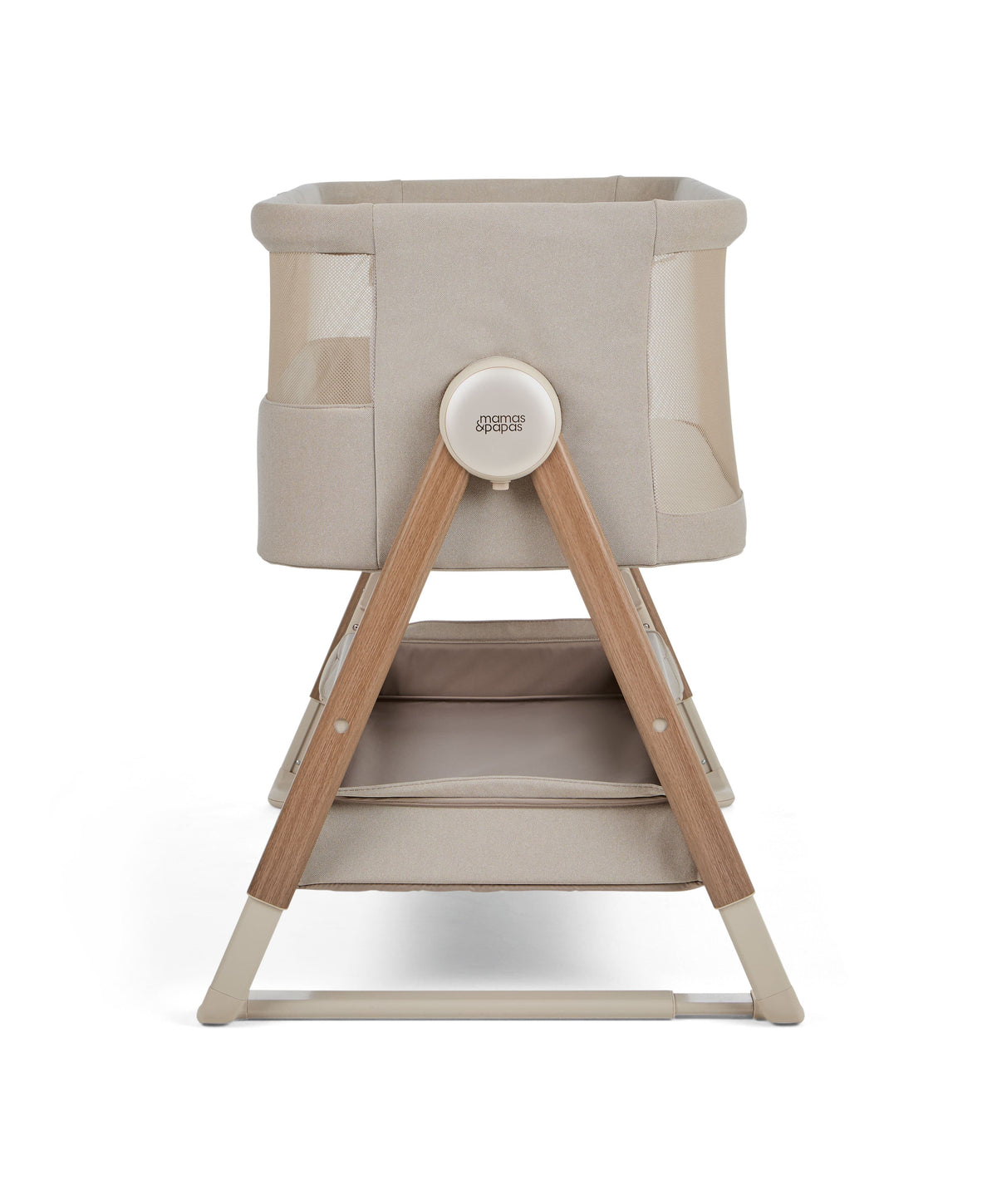Mamas & Papas cribs Mamas & Papas Lua 2 Bedside Crib - Mocha BCLU71000