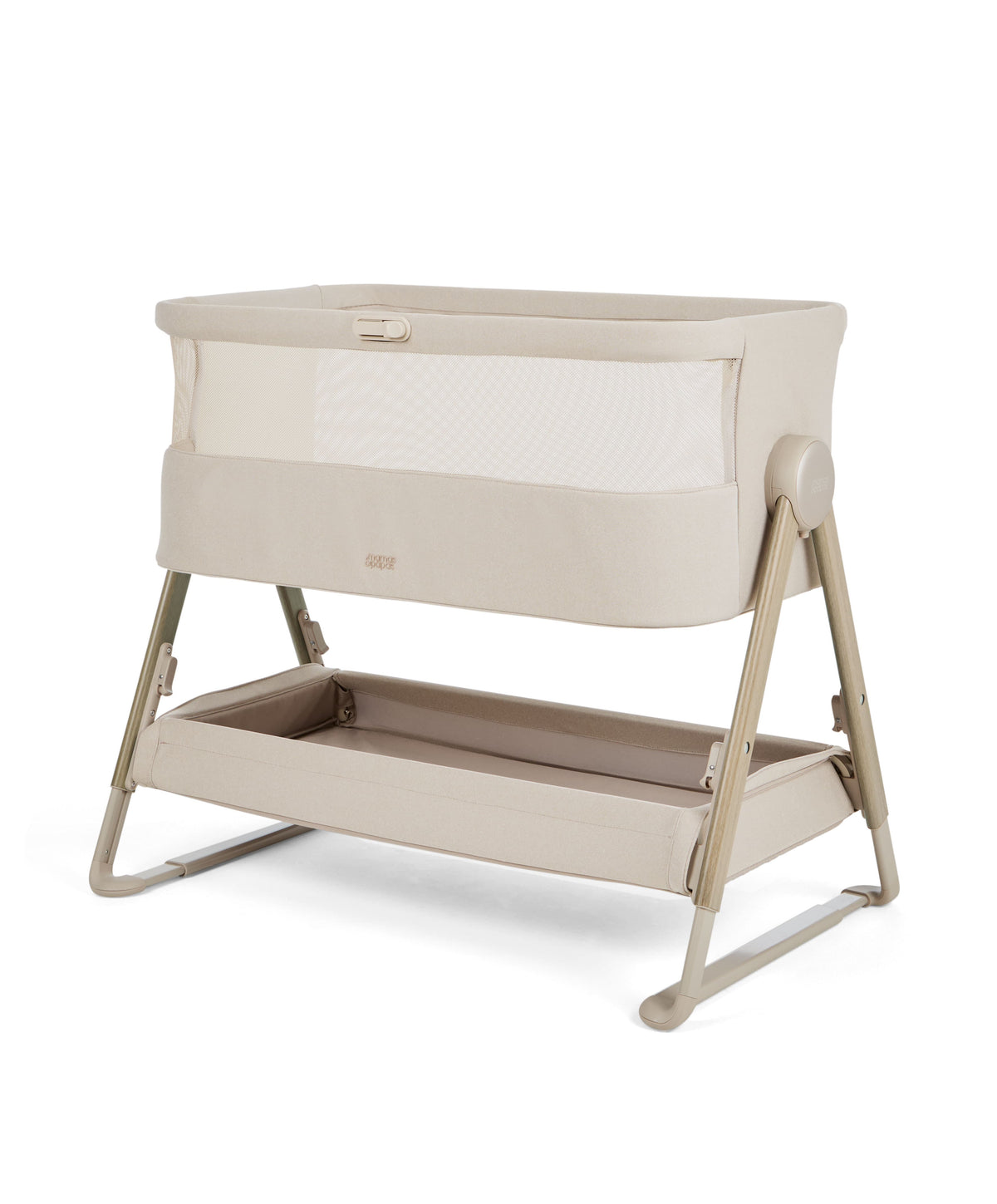 Mamas & Papas cribs Mamas & Papas Lua 2 Bedside Crib - Sand BCLUC8T00