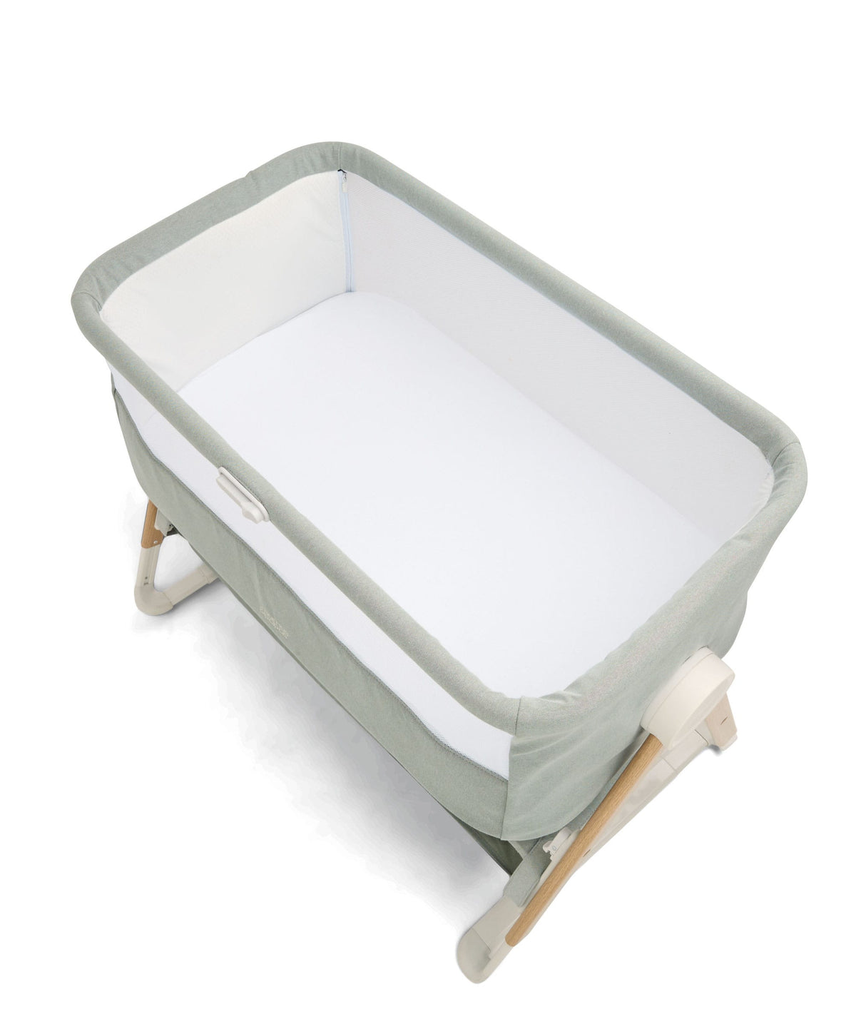 Mamas & Papas cribs Mamas & Papas Lua Bedside Crib - Sage BCLUTG300