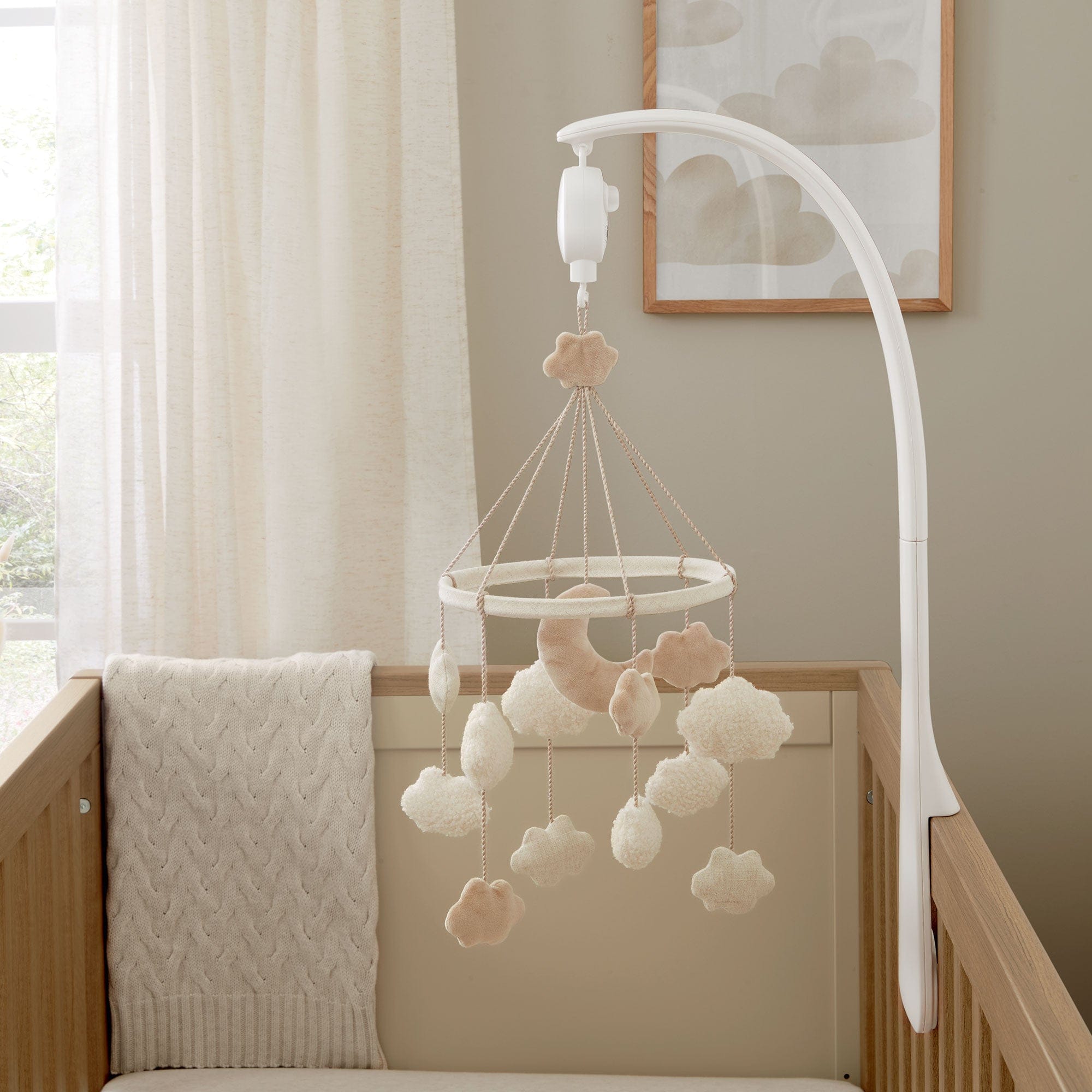 Mamas & Papas musical mobiles Mamas & Papas Welcome to the World Cot Musical Mobile - Duckling Cloud 7560OE500