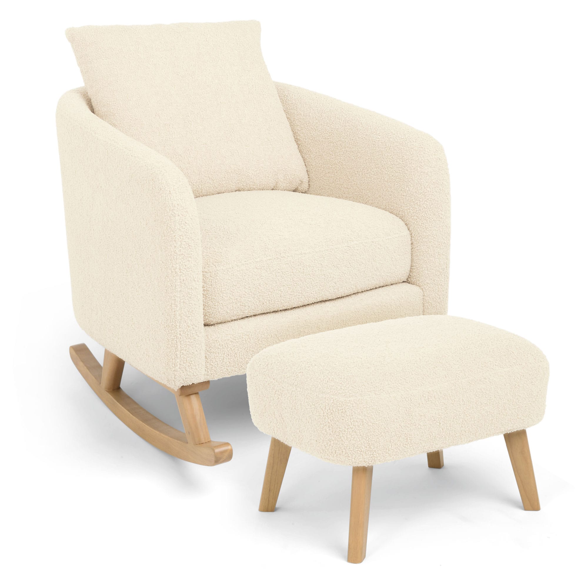 Mamas & Papas nursing chairs Mamas & Papas Alma Nursing Chair - Off White Boucle Weave