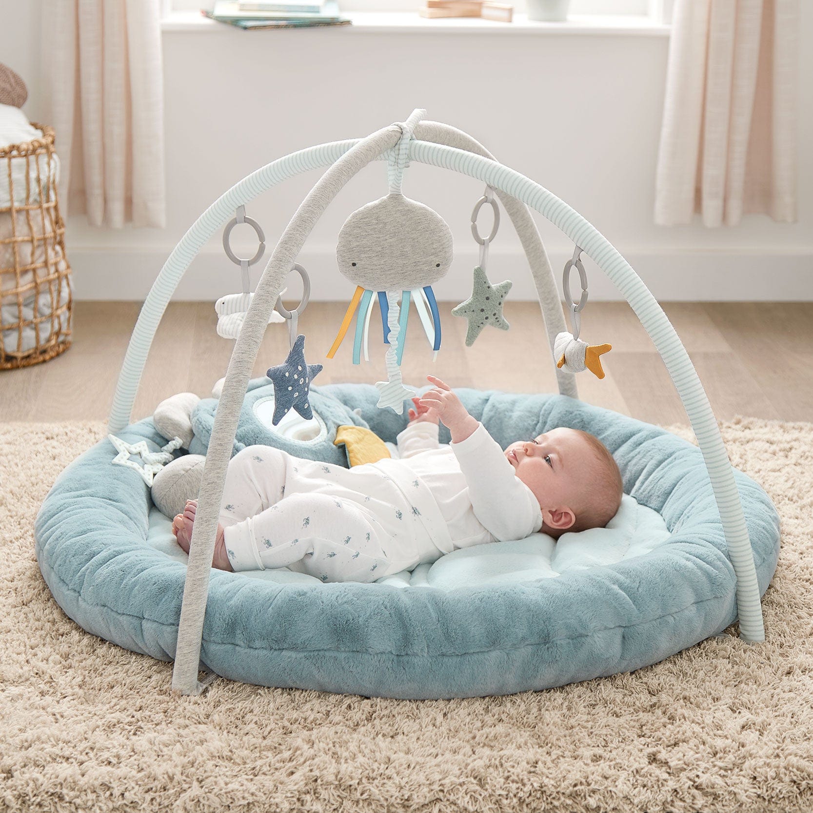 Mamas & Papas playmats & gyms Mamas & Papas Welcome to the World Playmat- Blue 7736MC101