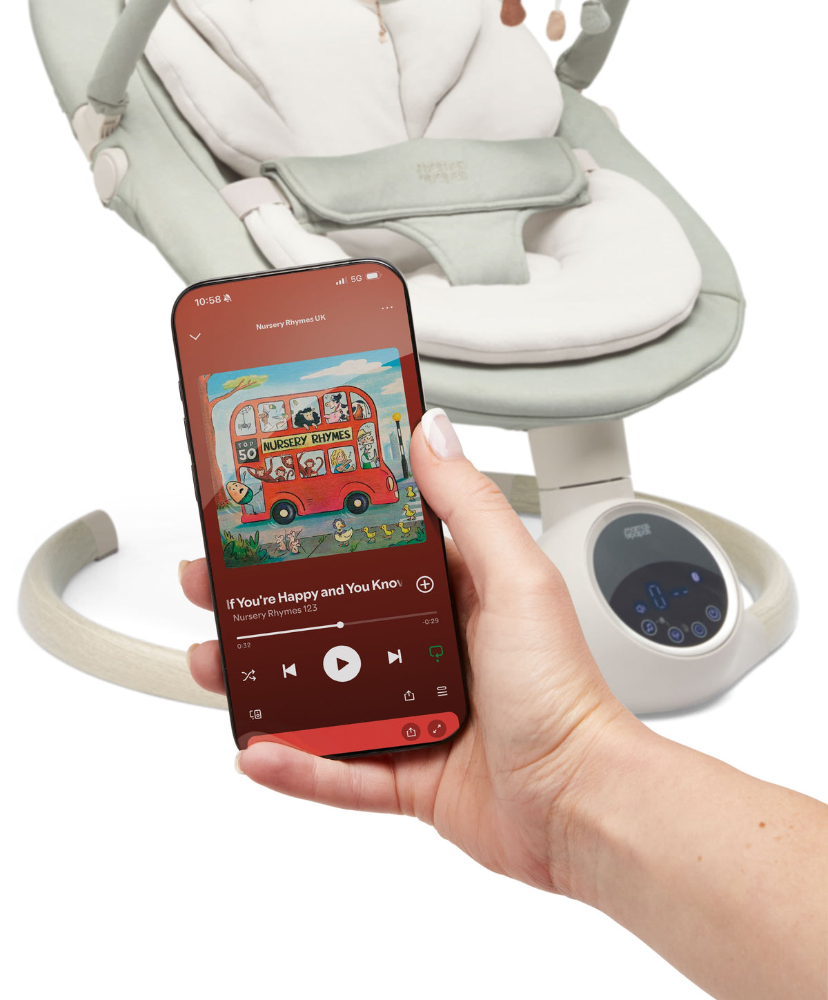Mamas & Papas rocking bouncing cradles Mamas & Papas Alto Smart Swing - Thyme 5085T3H00