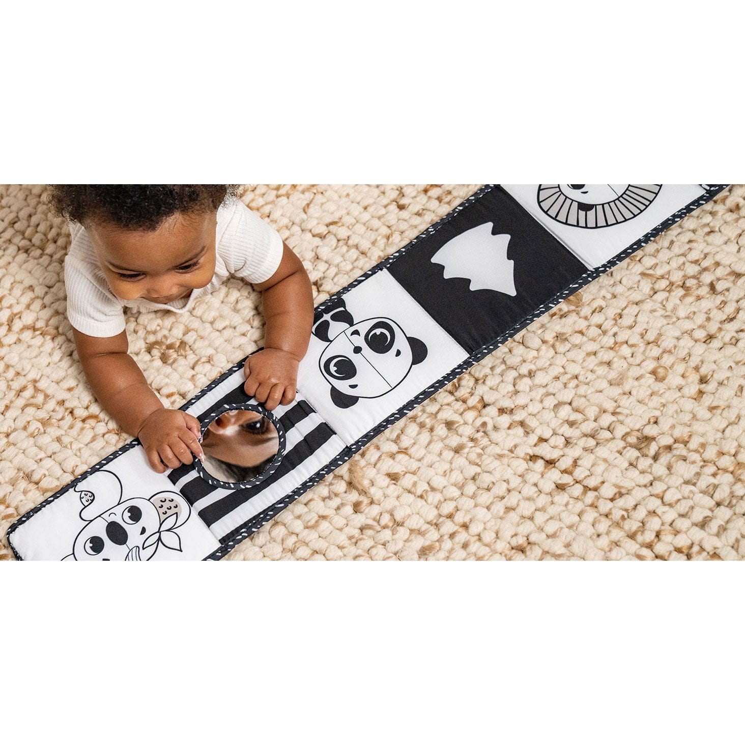 Mamas & Papas sensory baby toys Tiny Love Double-Sided First Book - Black & White 3333111981