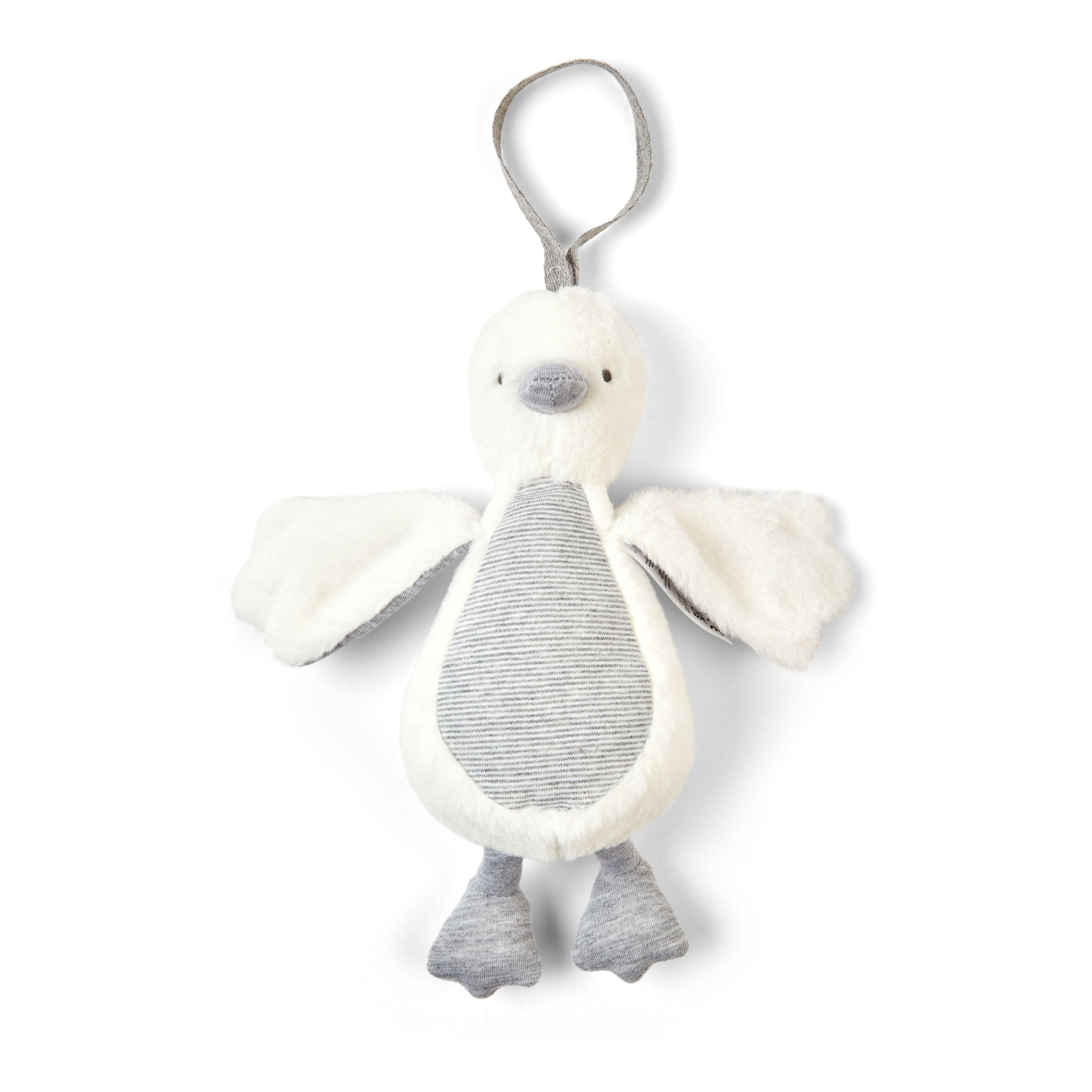 Mamas & Papas soft animals Mamas & Papas Soft Travel Toy Welcome to the World - Grey Chime Duck 7609HG401