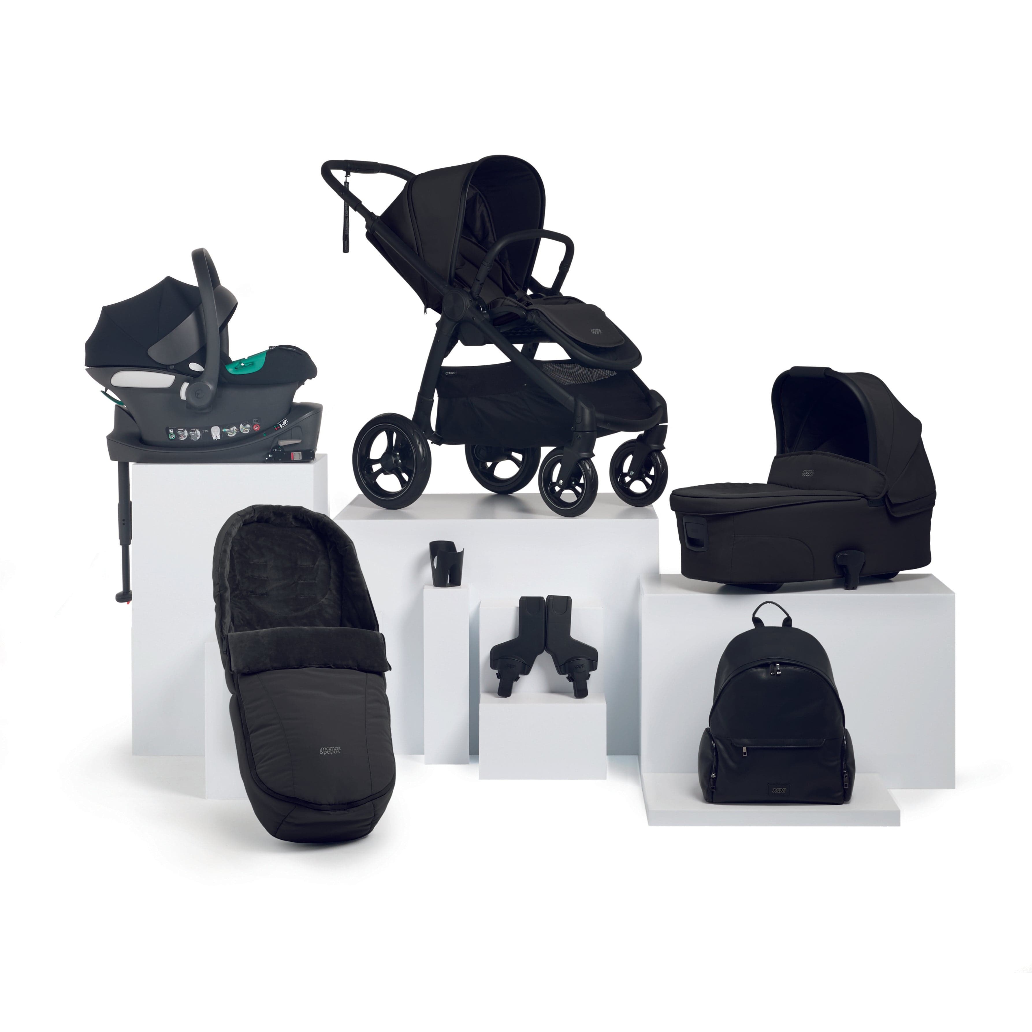 Mamas & Papas travel systems Mamas & Papas Ocarro 8 Piece Cybex Travel System in Jet 61921JT00