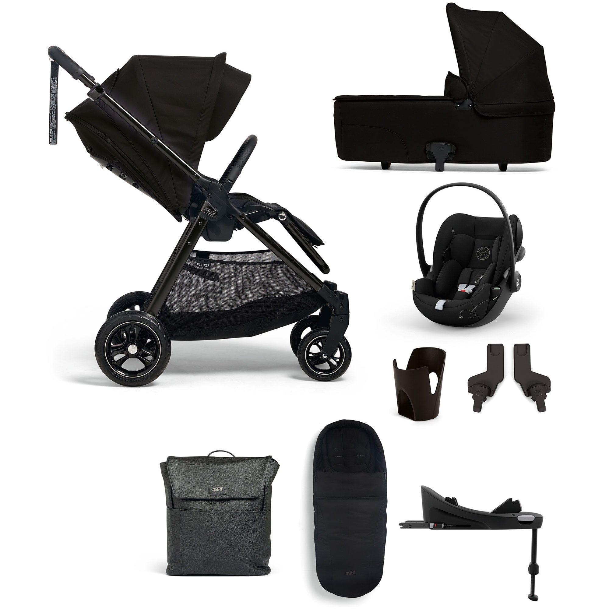 Mamas & Papas Travel Systems Mamas & Papas Flip XT³ 8 Piece Essentials Bundle with Car Seat - Ink 61951NK00